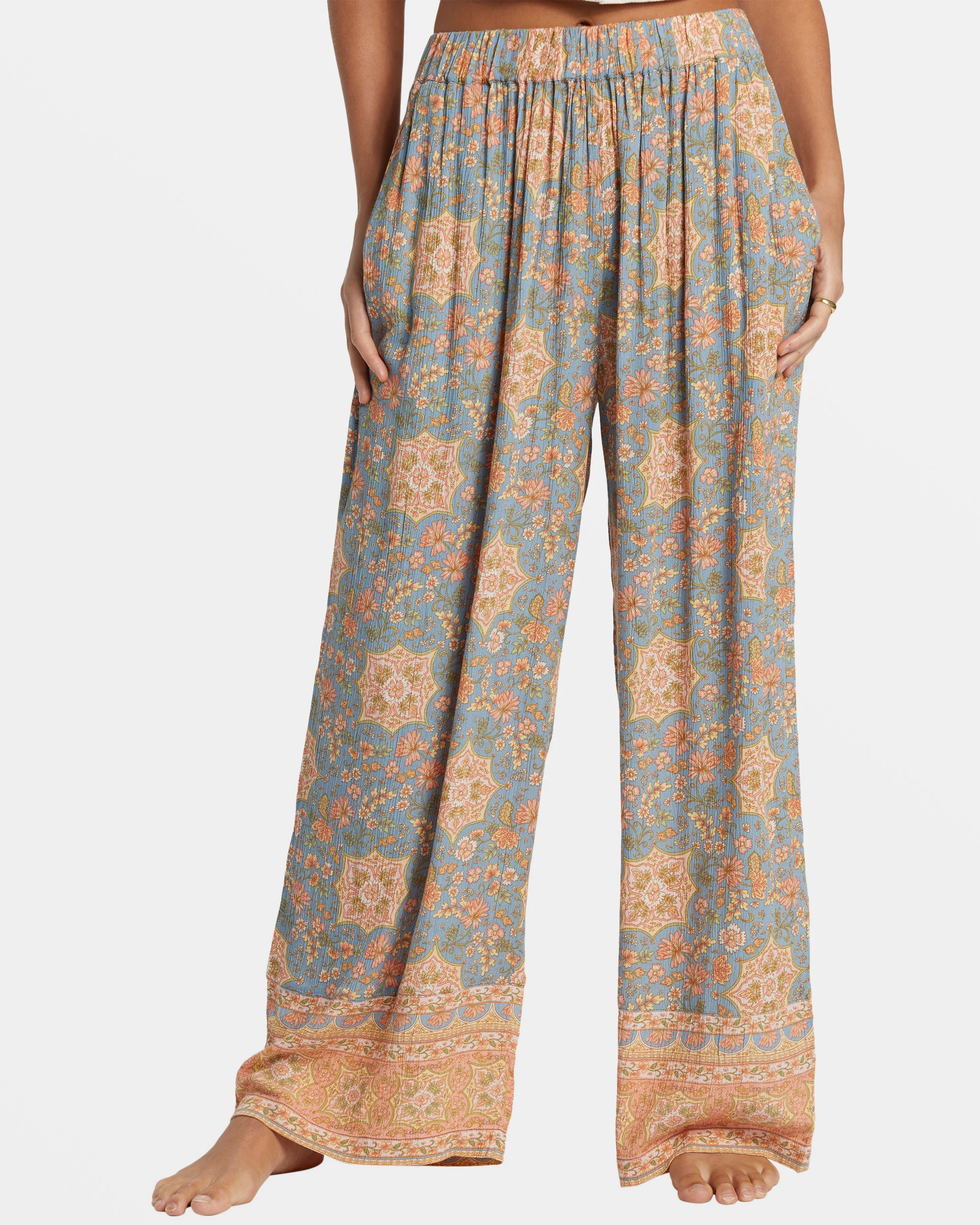 Billabong Follow Me 2 Elastic Waist Pants - Western Sky -Biliabong Outlet