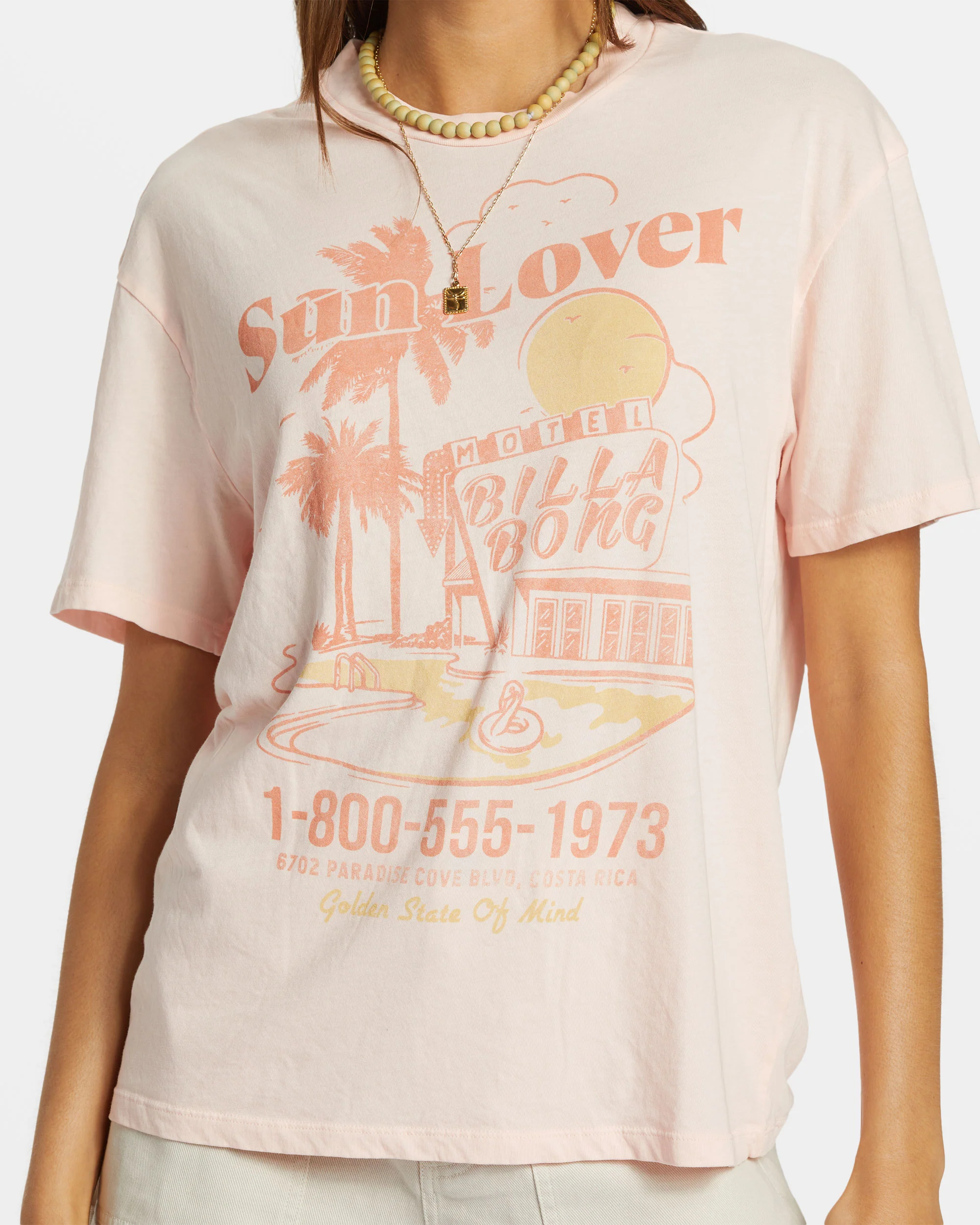 Billabong Golden State T-Shirt - Feelin Peachy -Biliabong Outlet