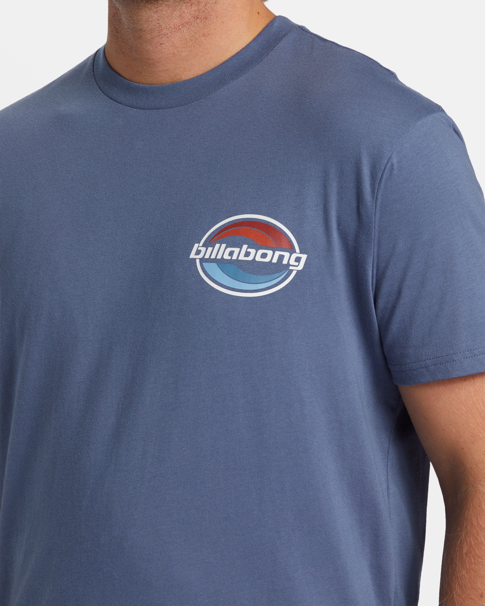 Billabong Walled T-Shirt - Slate Blue -Biliabong Outlet