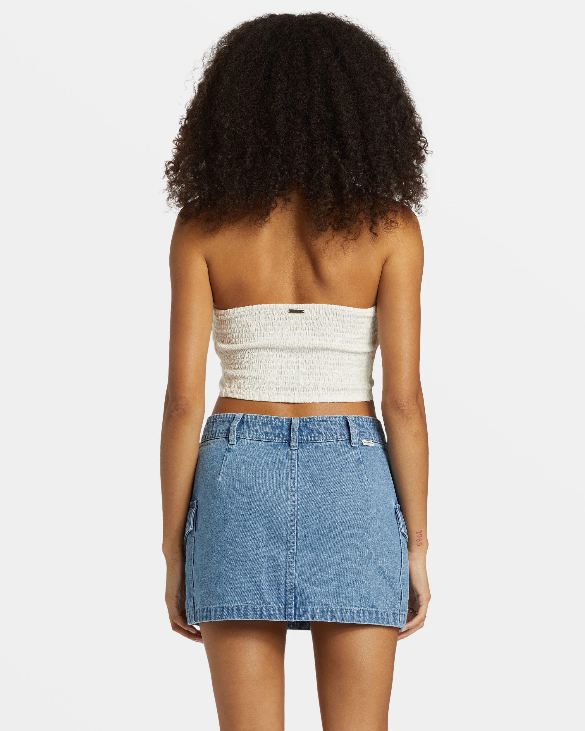 Billabong Wave Crush Tube Top - Salt Crystal -Biliabong Outlet