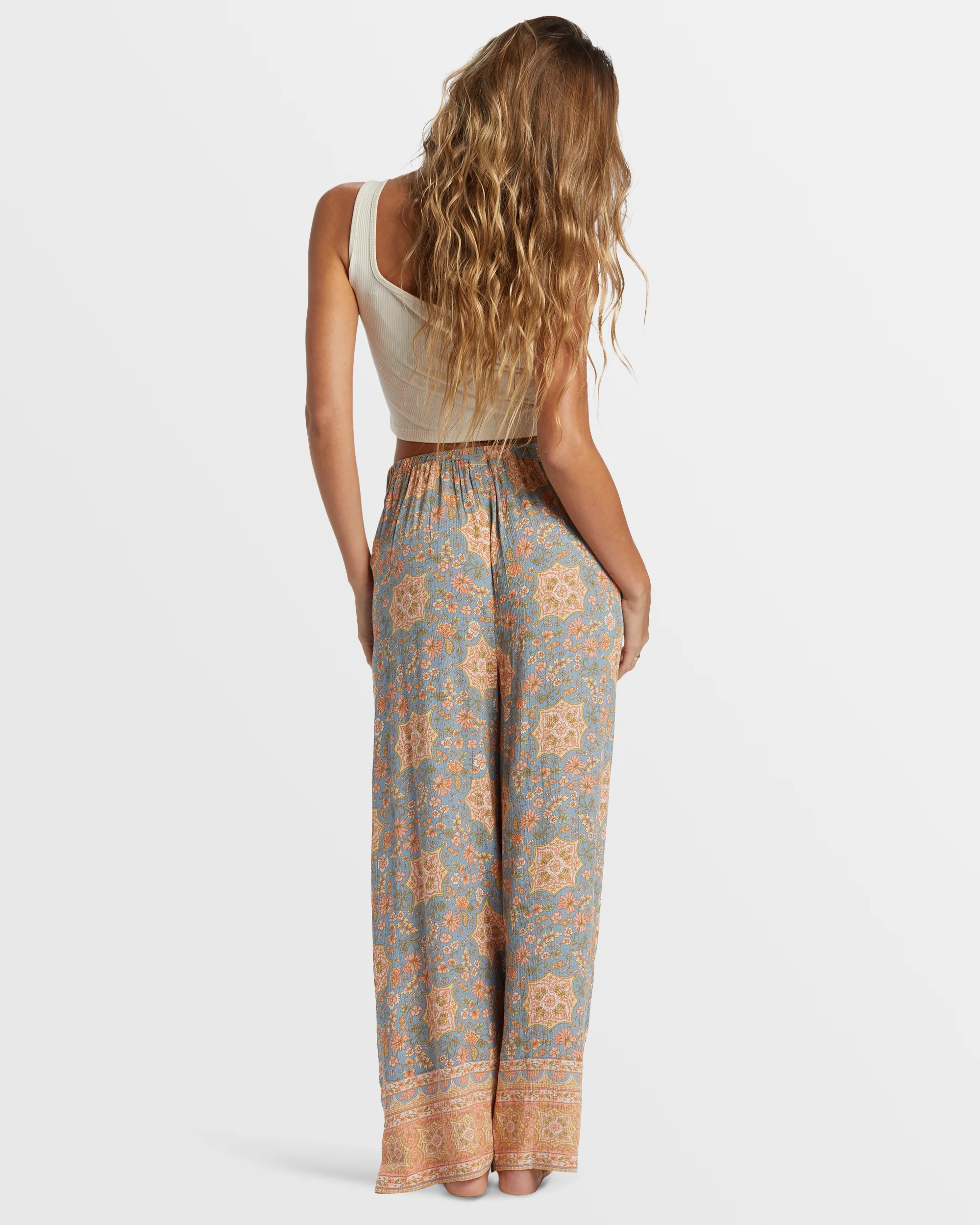 Billabong Follow Me 2 Elastic Waist Pants - Western Sky -Biliabong Outlet