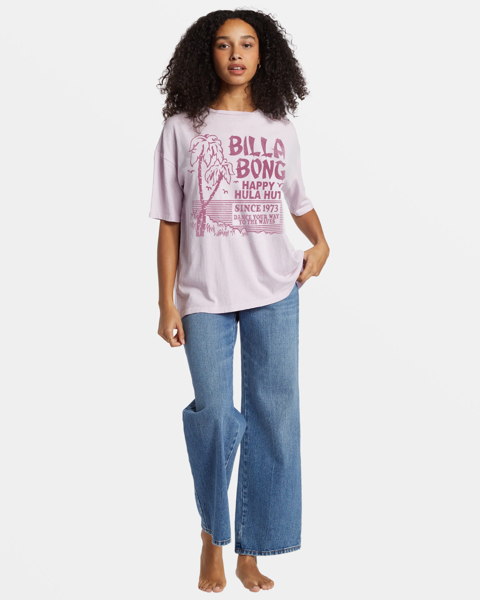 Billabong Slow Down T-Shirt - Iced Lavender -Biliabong Outlet