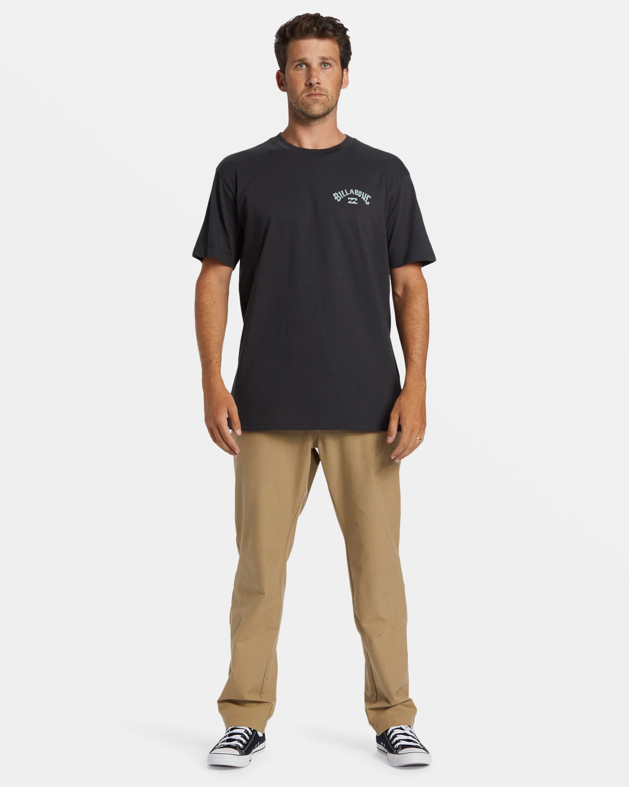 Billabong Arch Fill T-shirt - Washed Black -Biliabong Outlet