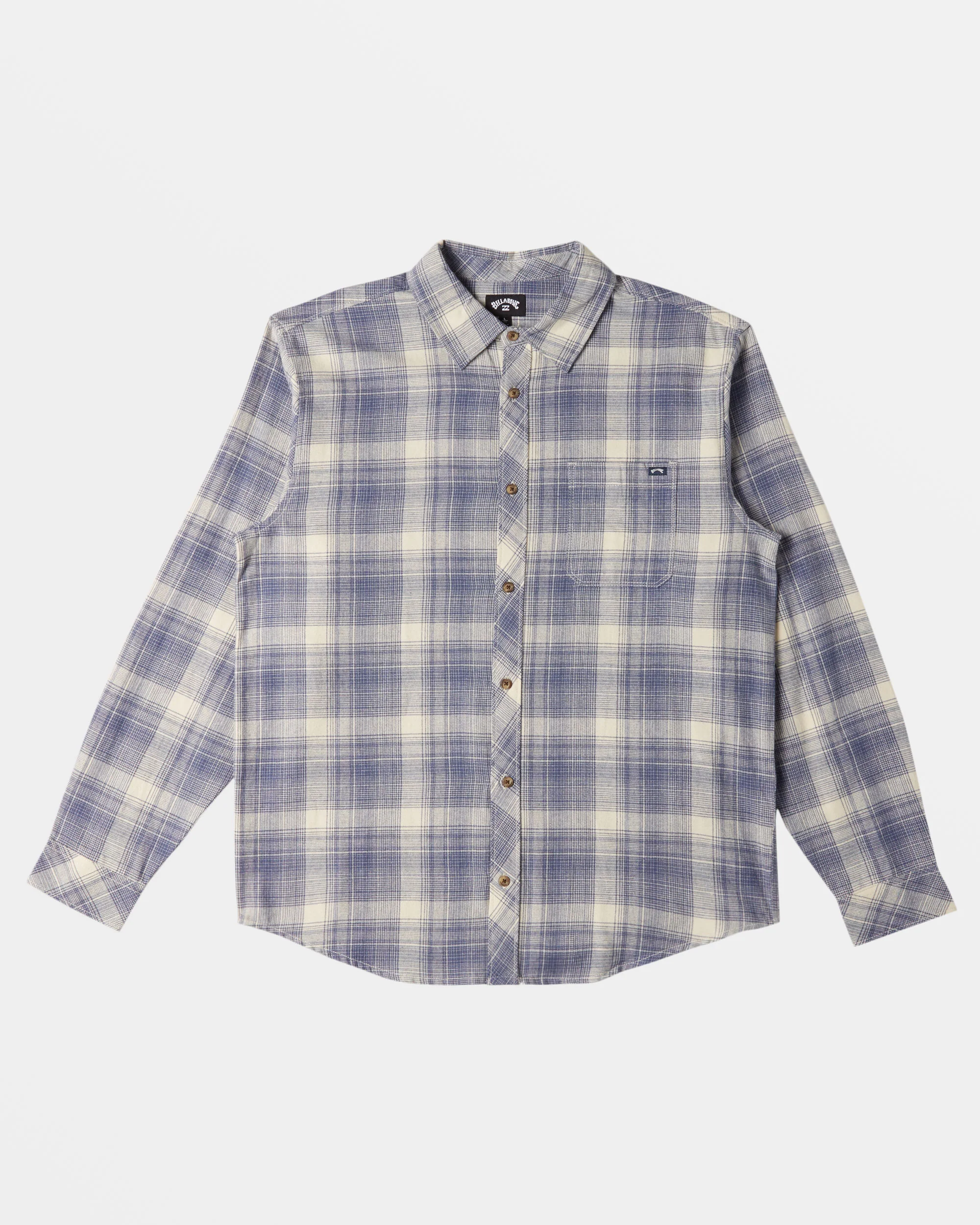 Billabong Coastline Flannel Shirt - Slate Blue -Biliabong Outlet