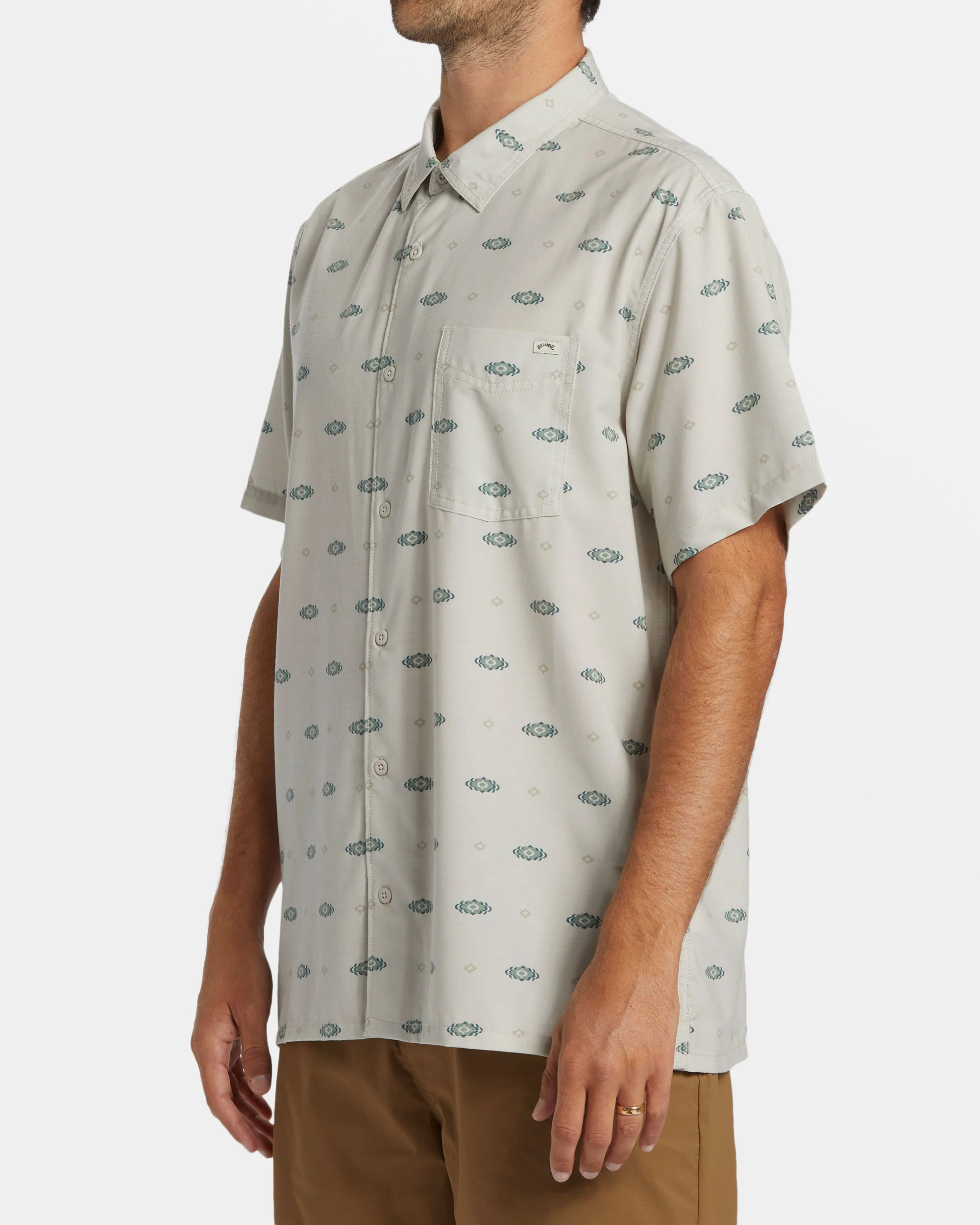 Billabong A/Div Surftrek Trail Short Sleeve Shirt - Stone -Biliabong Outlet