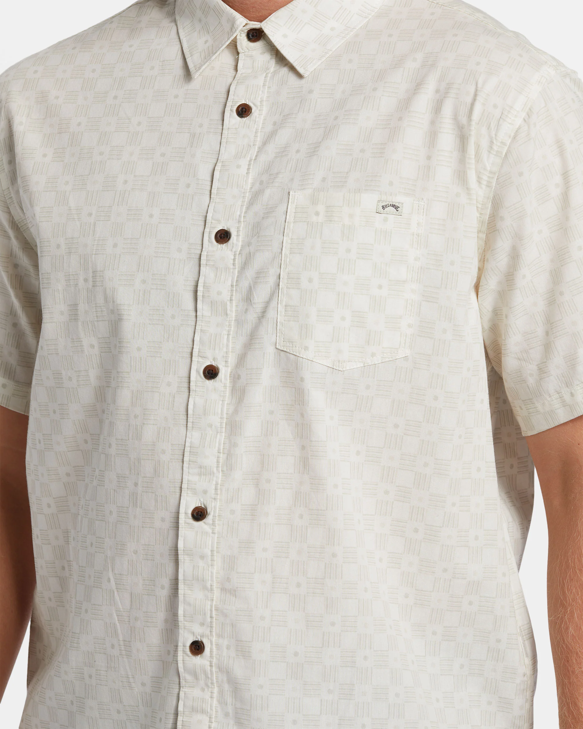 Billabong Sundays Mini Short Sleeve Shirt - Taupe -Biliabong Outlet
