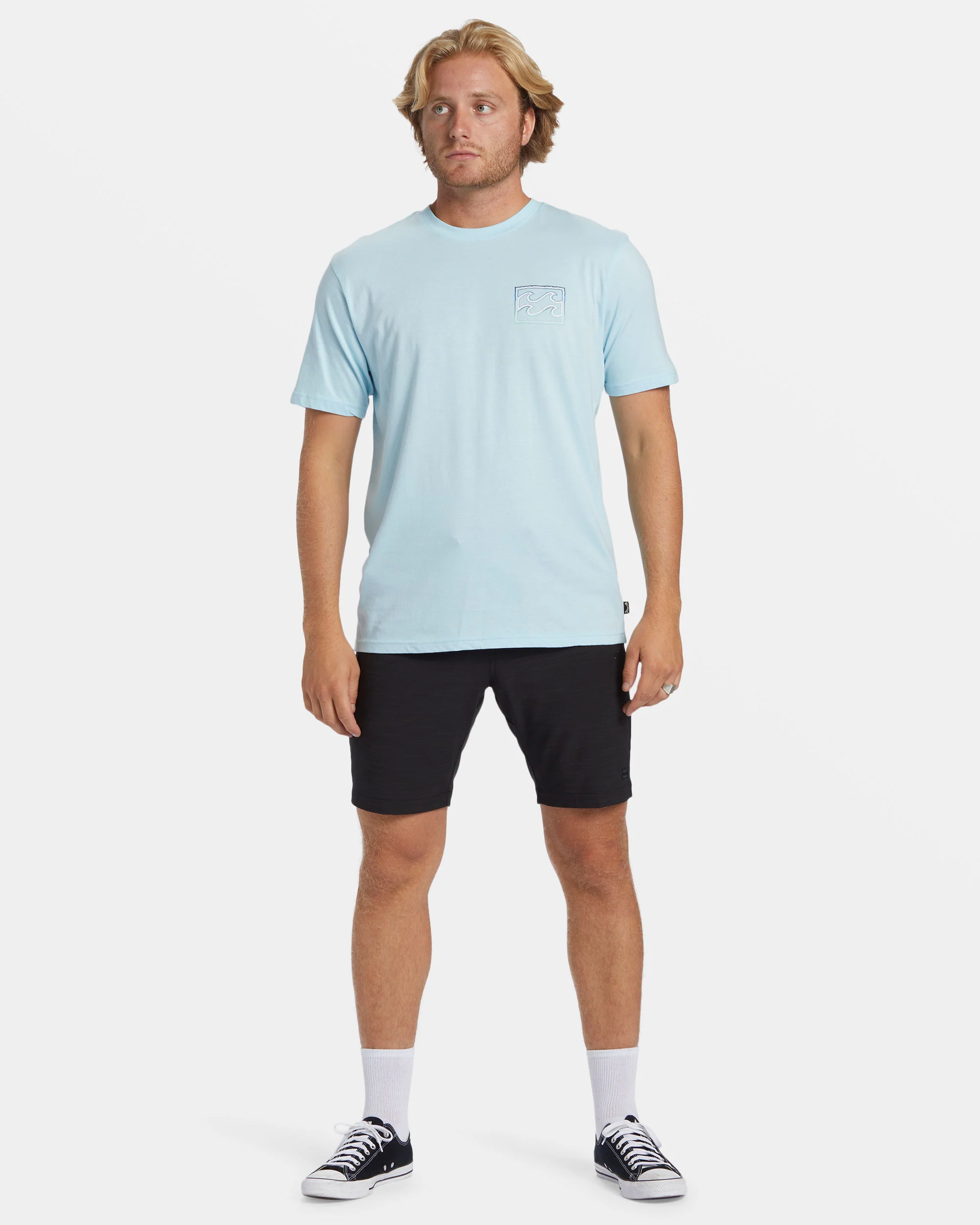 Billabong Crayon Wave T-Shirt - Coastal -Biliabong Outlet