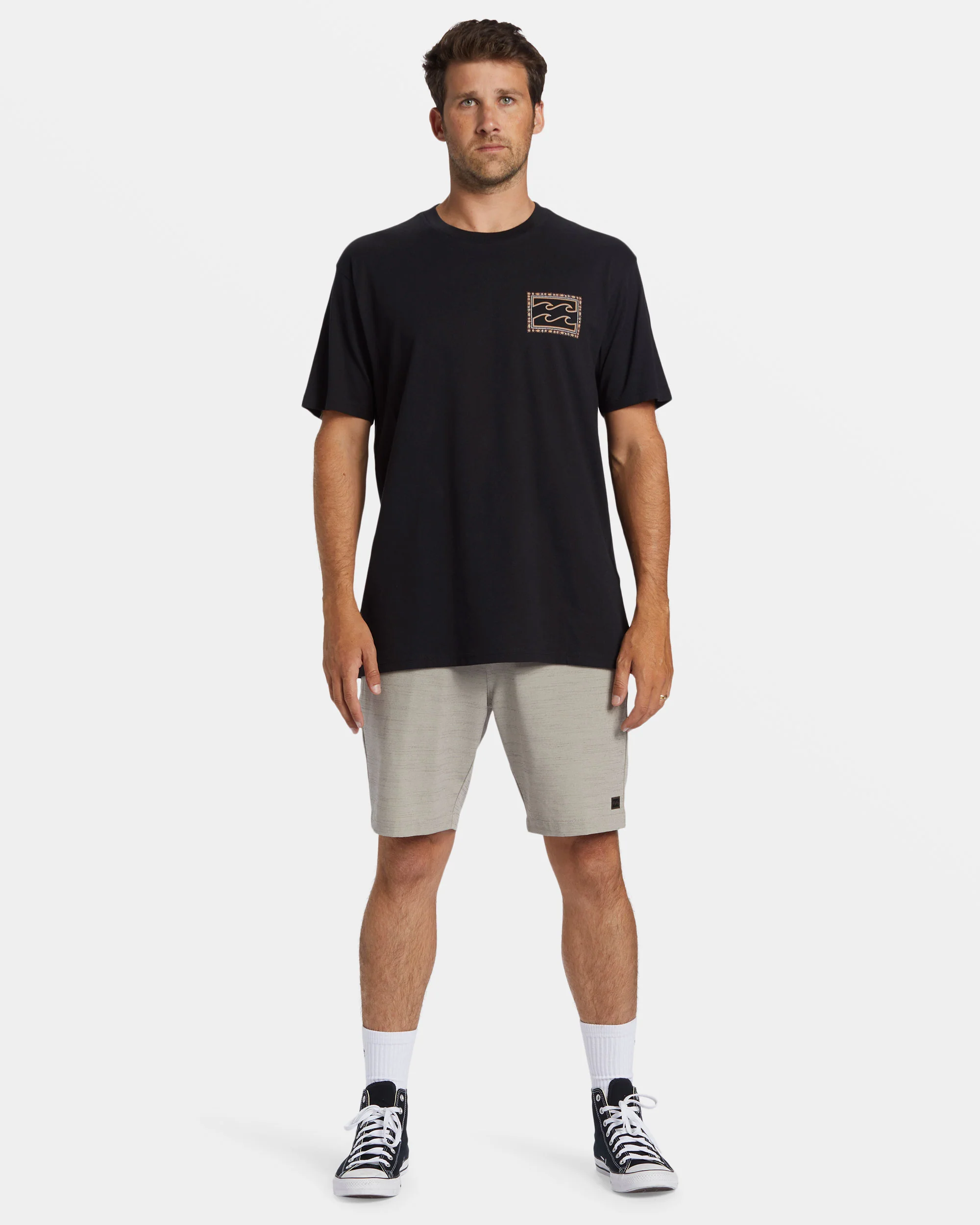 Billabong Crayon Wave T-Shirt - Black -Biliabong Outlet