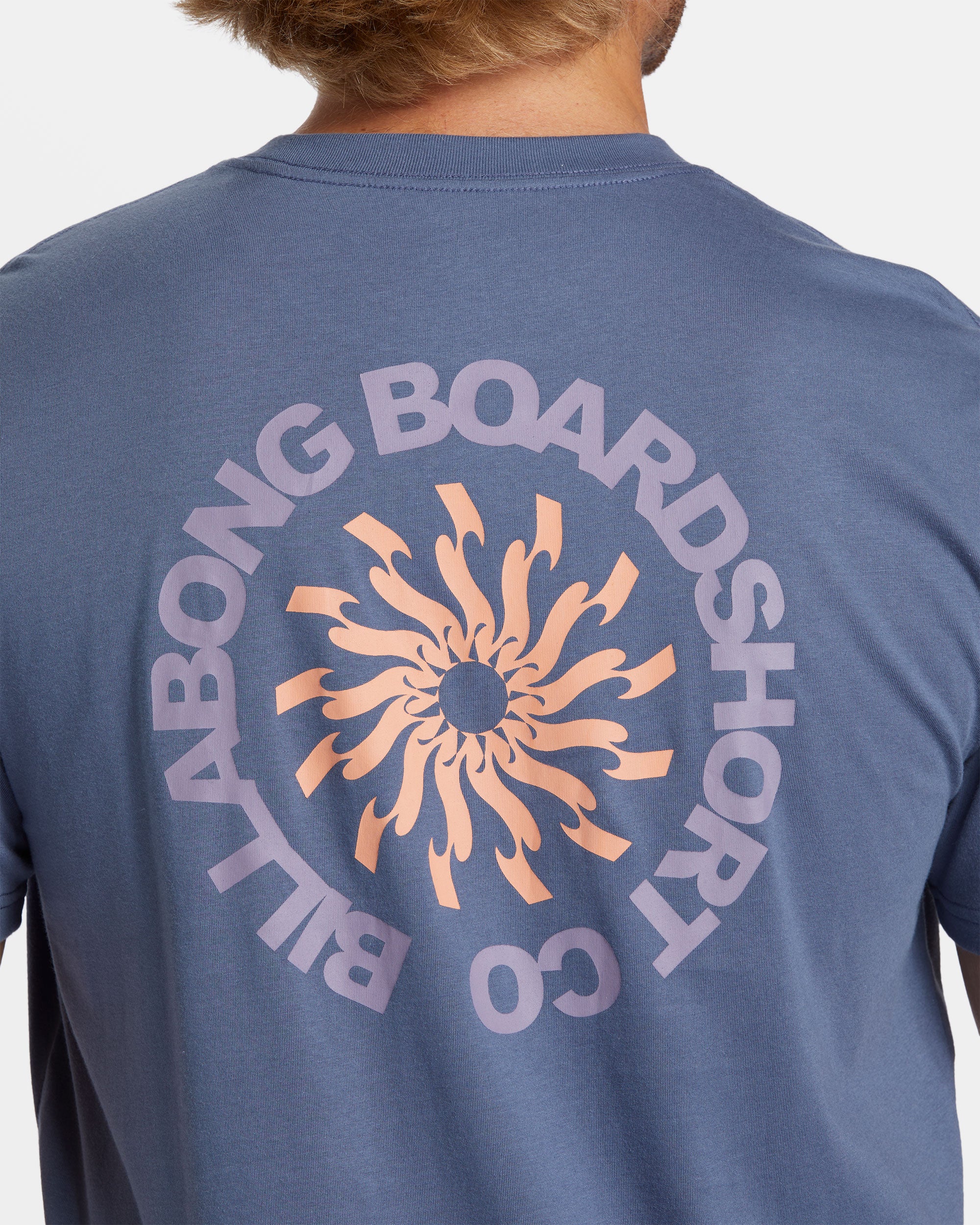 Billabong Whirlpool T-Shirt - Slate Blue -Biliabong Outlet