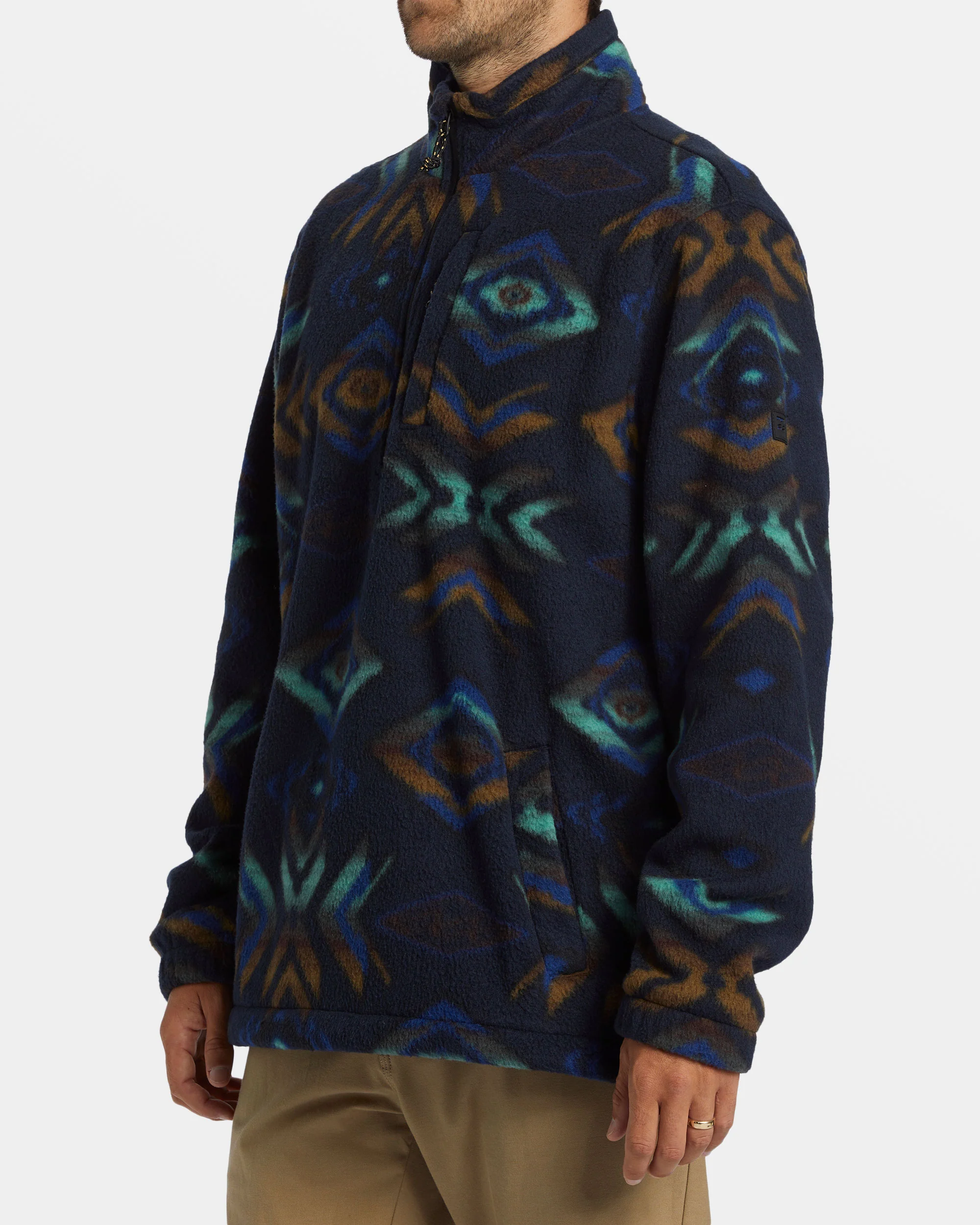 Billabong Boundary Polar Fleece Half Zip Pullover - Navy -Biliabong Outlet