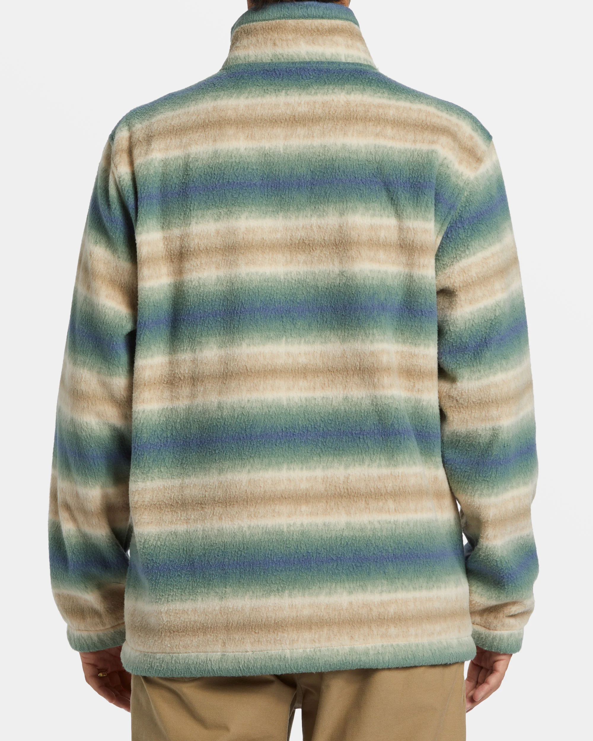 Billabong Boundary Polar Fleece Half Zip Pullover - Dune -Biliabong Outlet