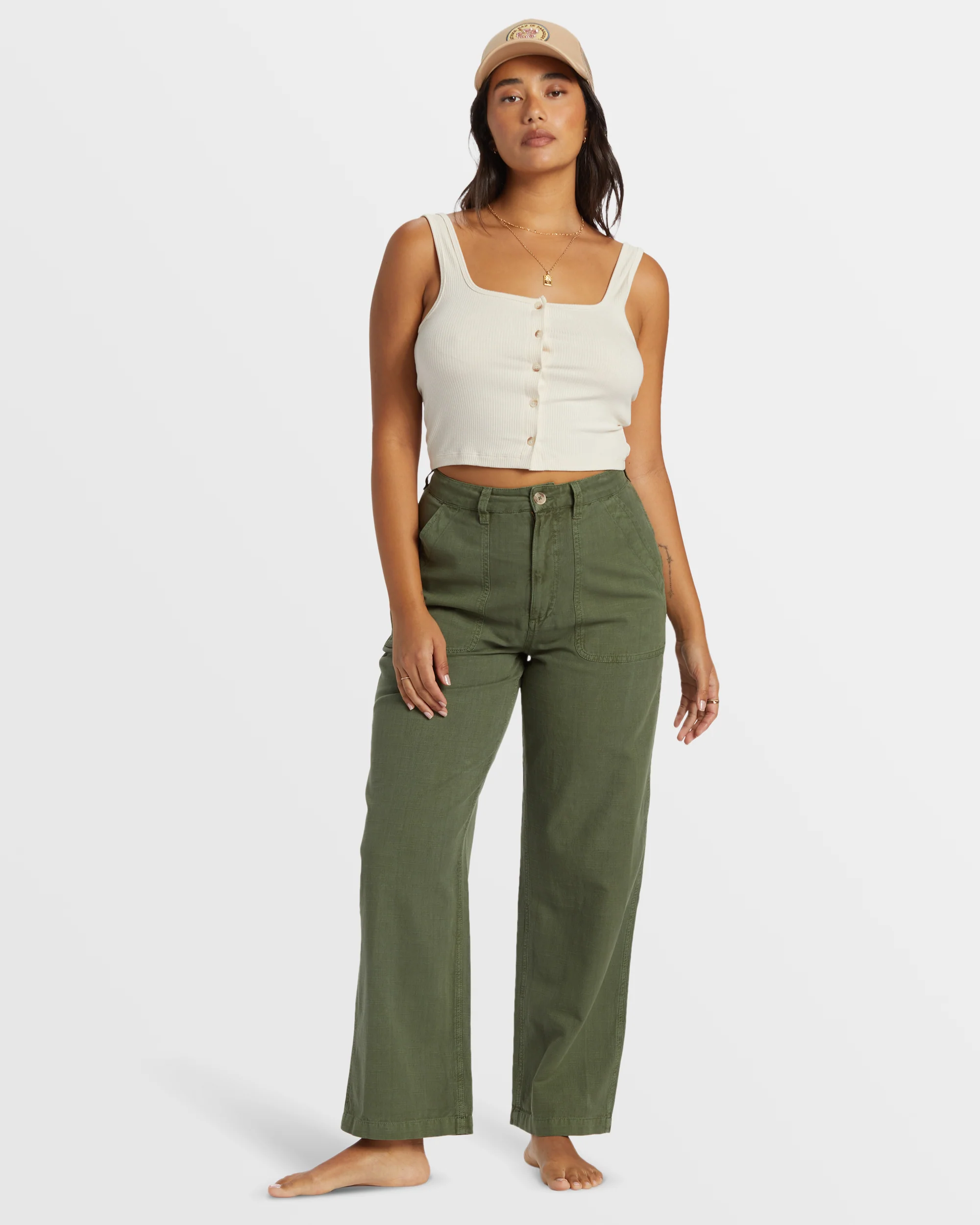 Billabong Stay Grounded Straight-Leg Pants - Treehugger -Biliabong Outlet