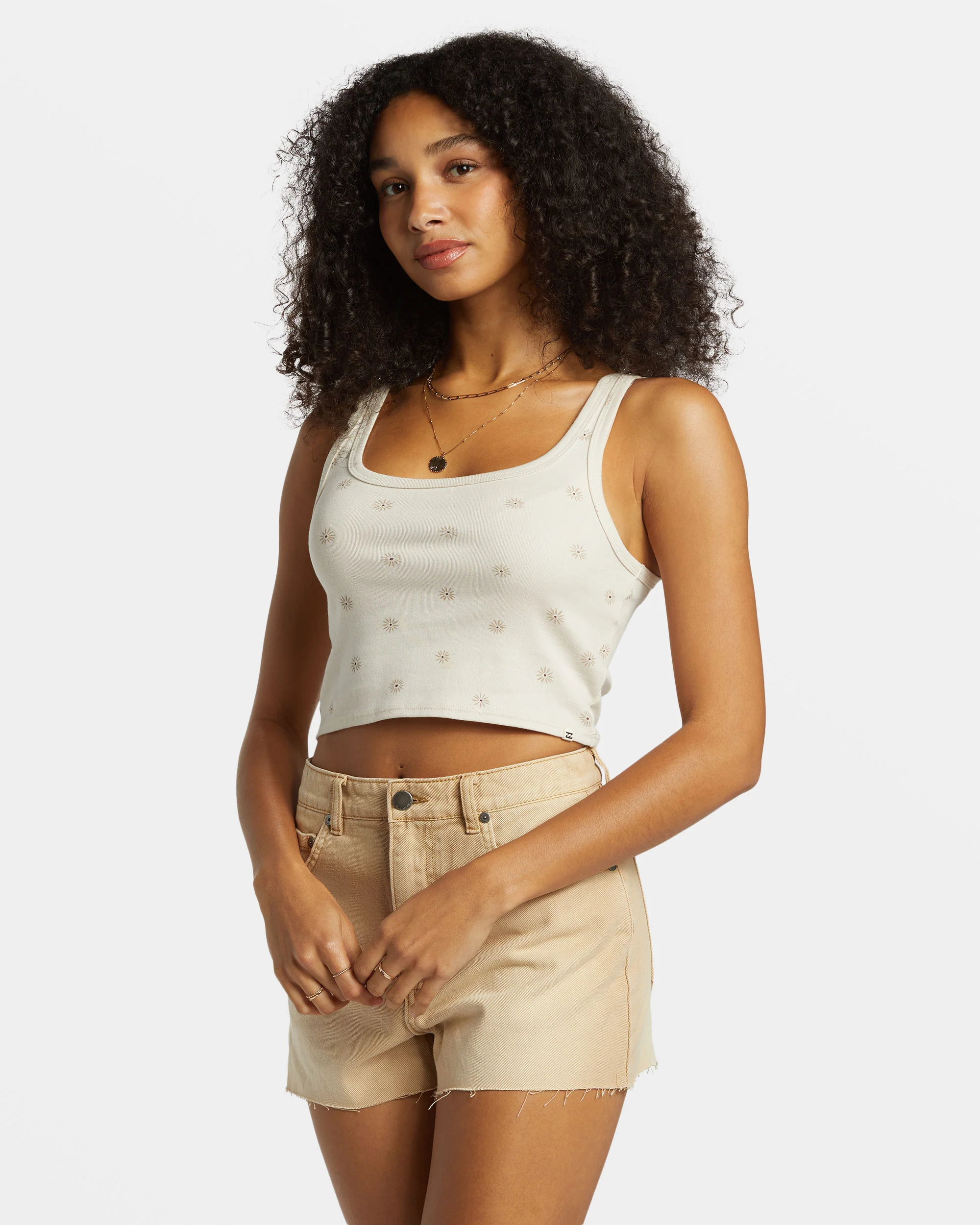 Billabong High Tides Denim Shorts - Khaki -Biliabong Outlet