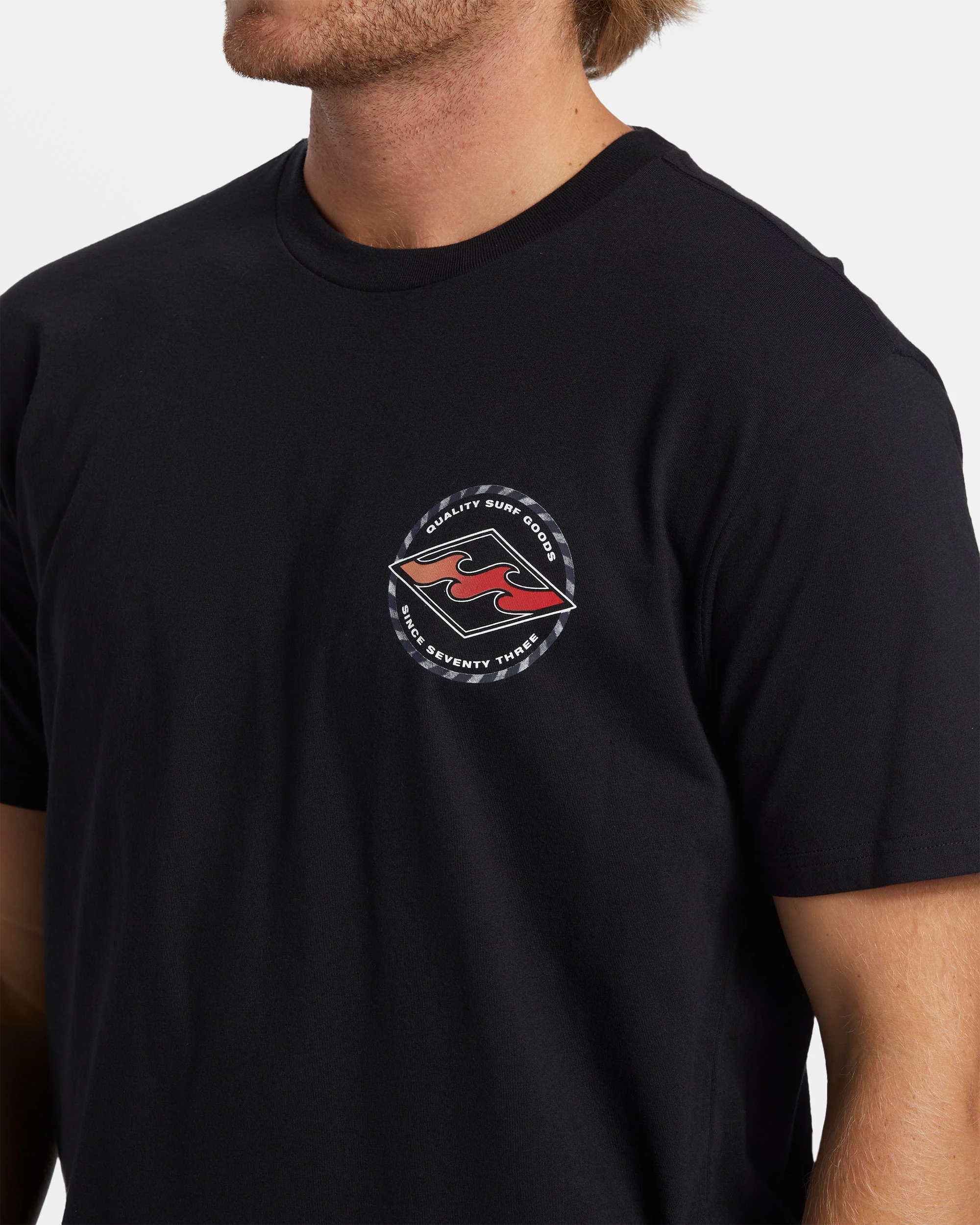 Billabong Rotor Diamond T-Shirt - Black -Biliabong Outlet