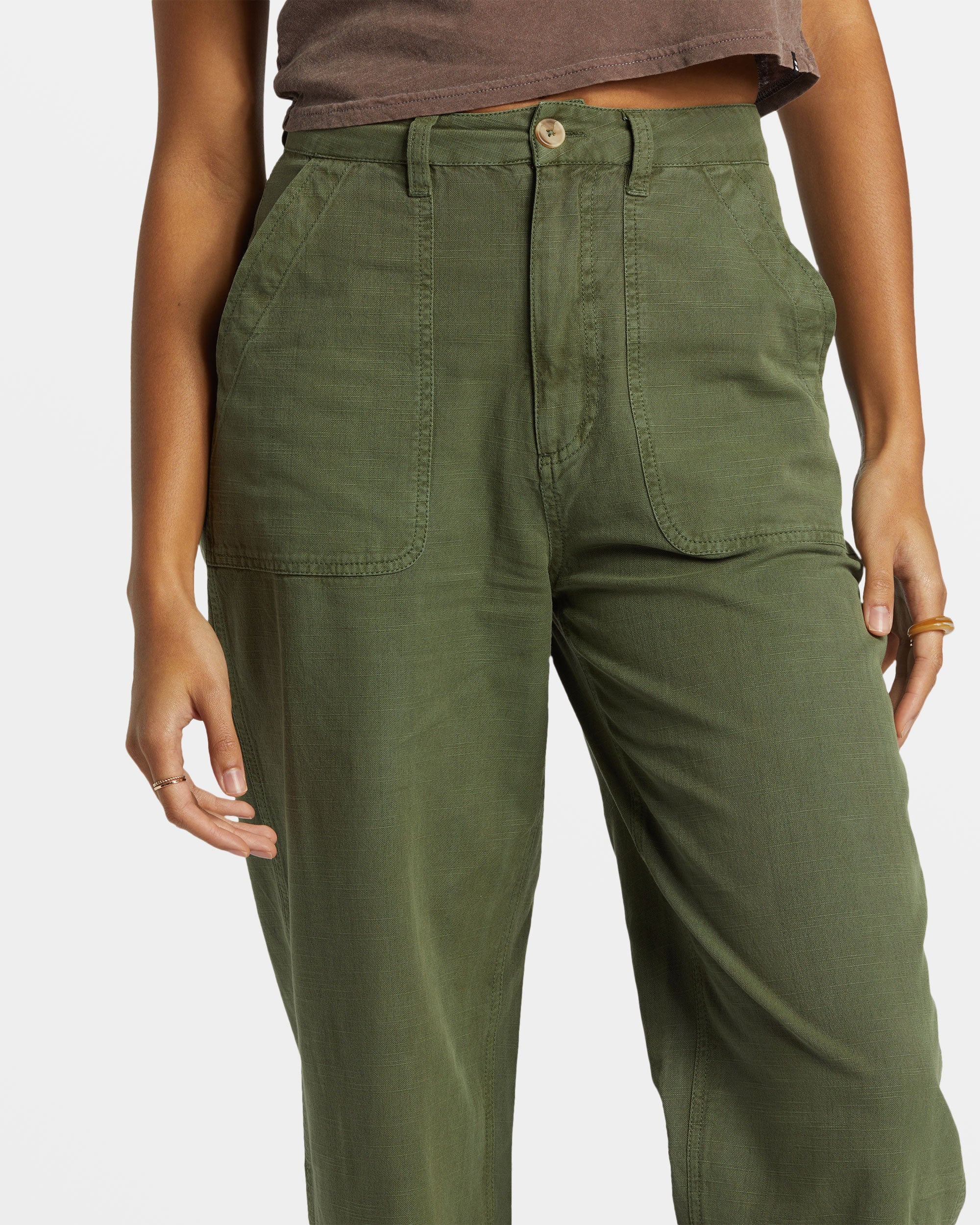 Billabong Stay Grounded Straight-Leg Pants - Treehugger -Biliabong Outlet