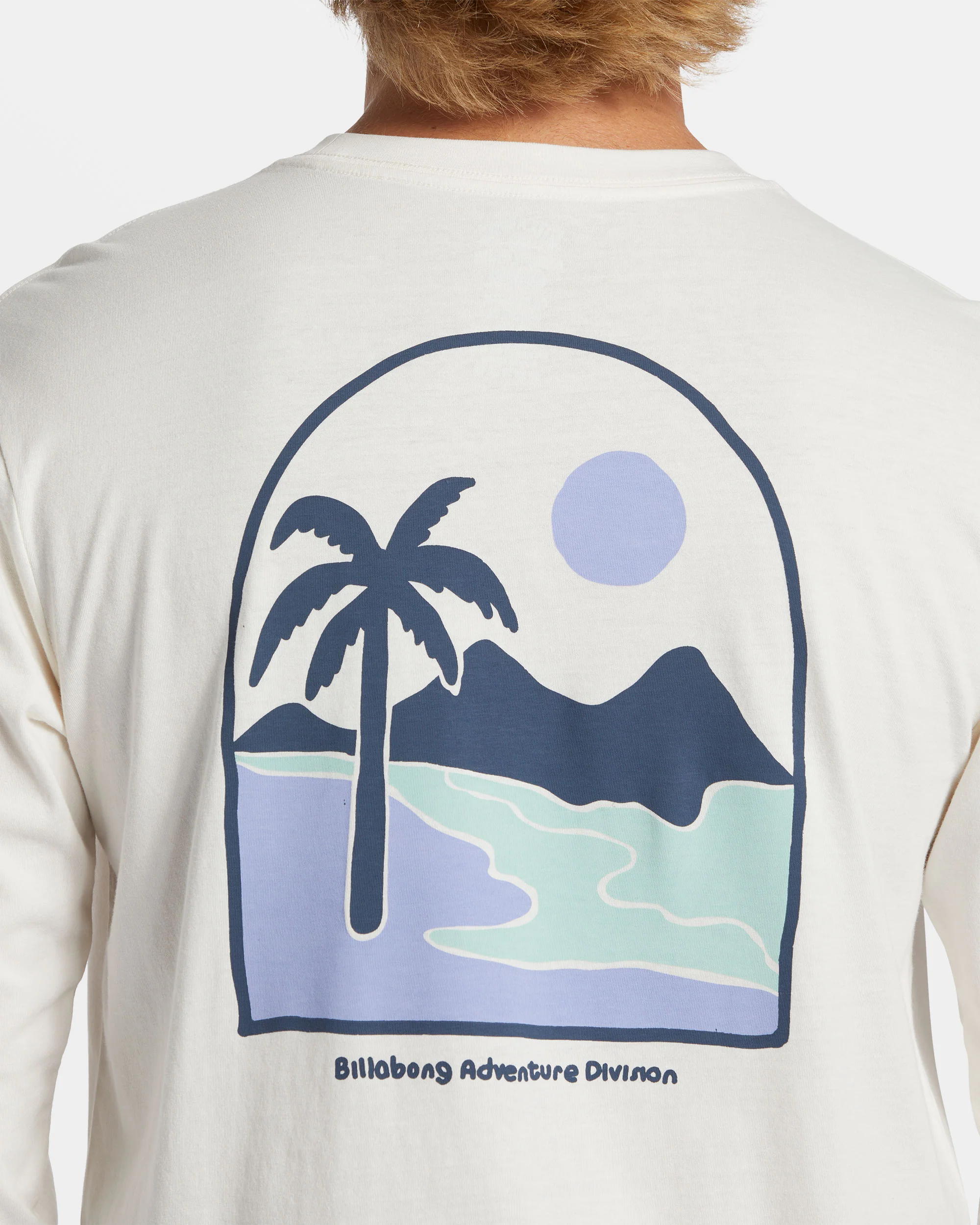 Billabong Sundown Long Sleeve T-shirt - Off White -Biliabong Outlet