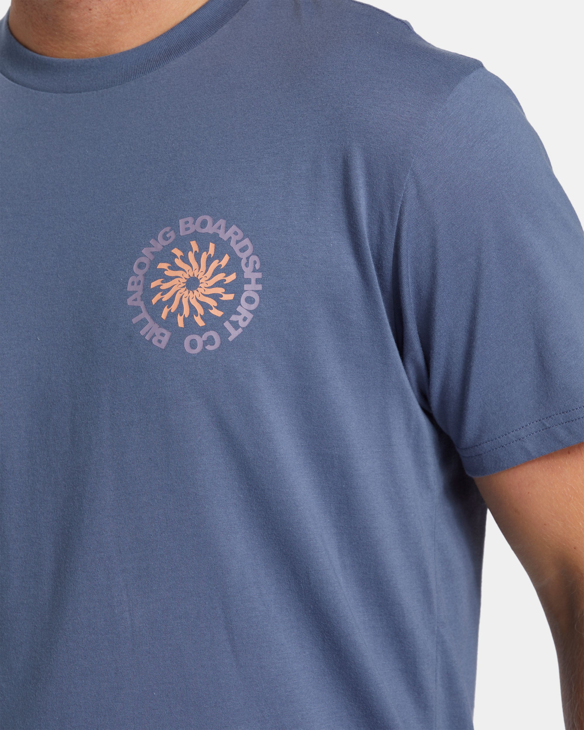Billabong Whirlpool T-Shirt - Slate Blue -Biliabong Outlet