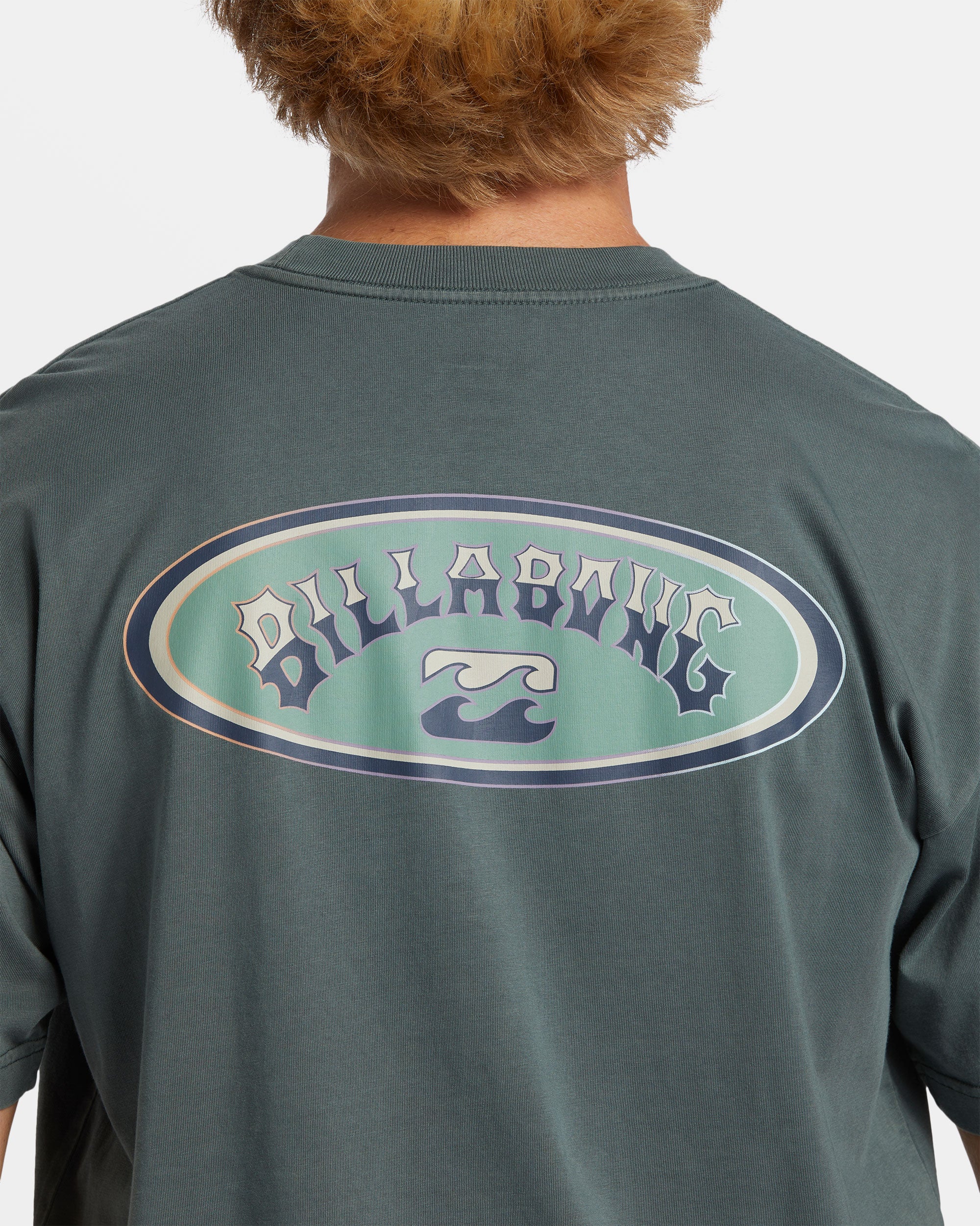 Billabong Arch Wave T-Shirt - Slate Green -Biliabong Outlet