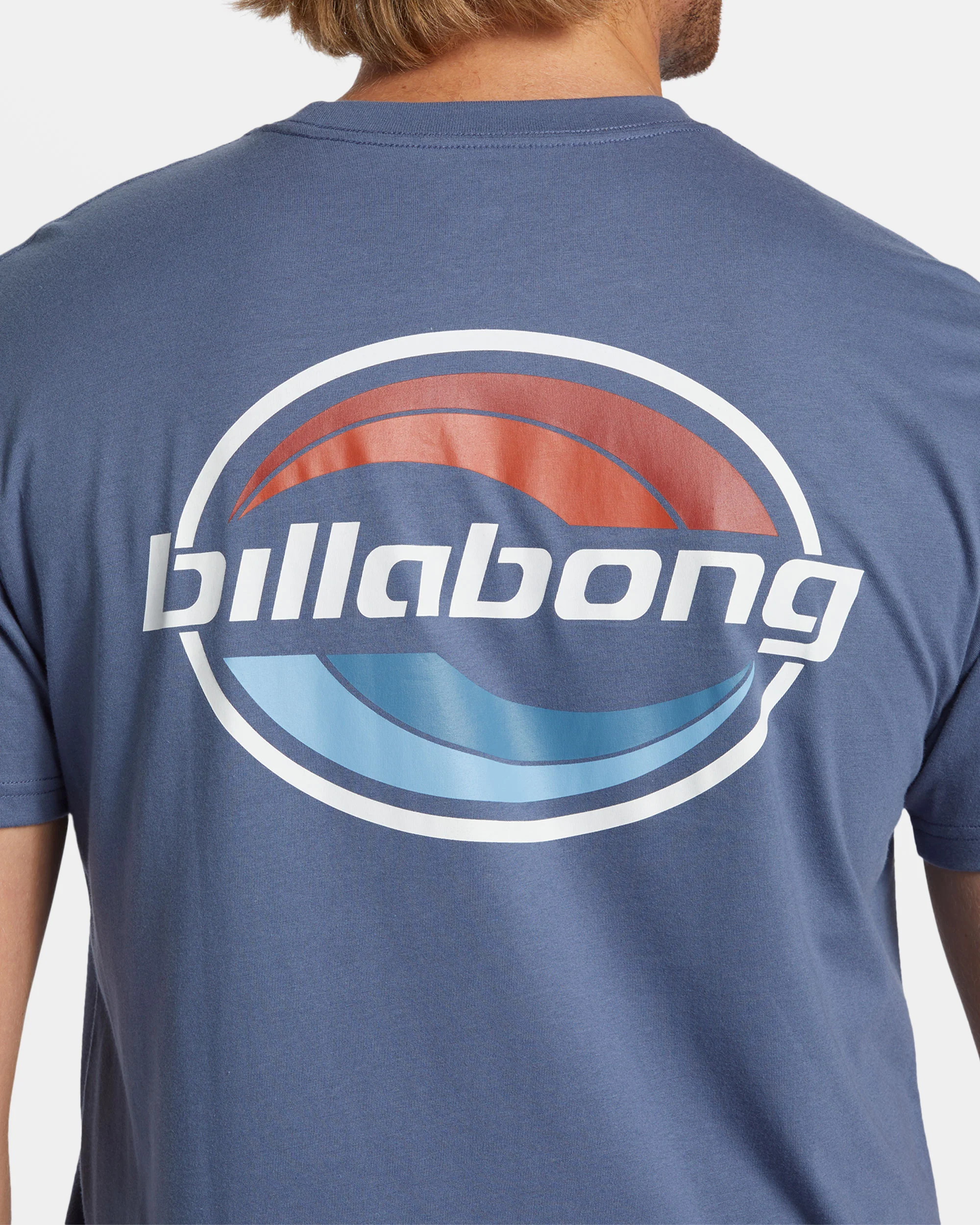 Billabong Walled T-Shirt - Slate Blue -Biliabong Outlet