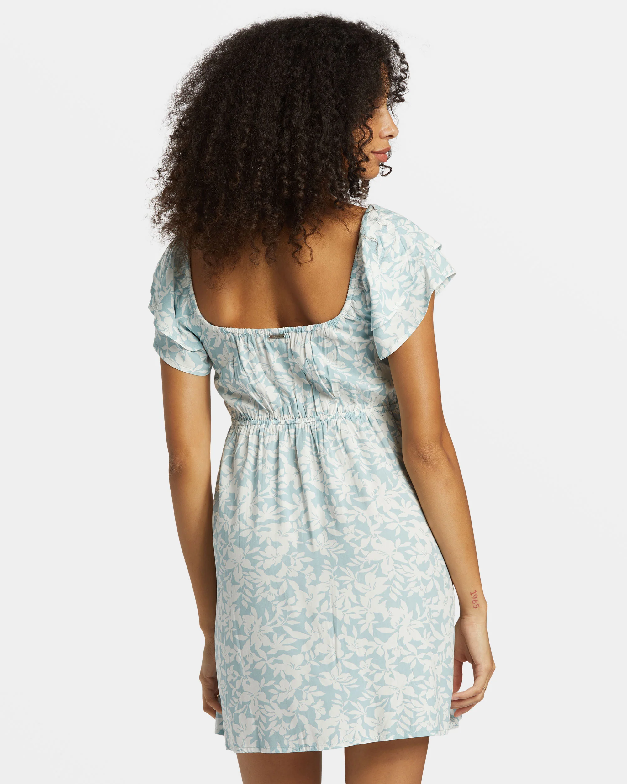 Billabong Enchant Me Mini Dress - Dusk Blue -Biliabong Outlet