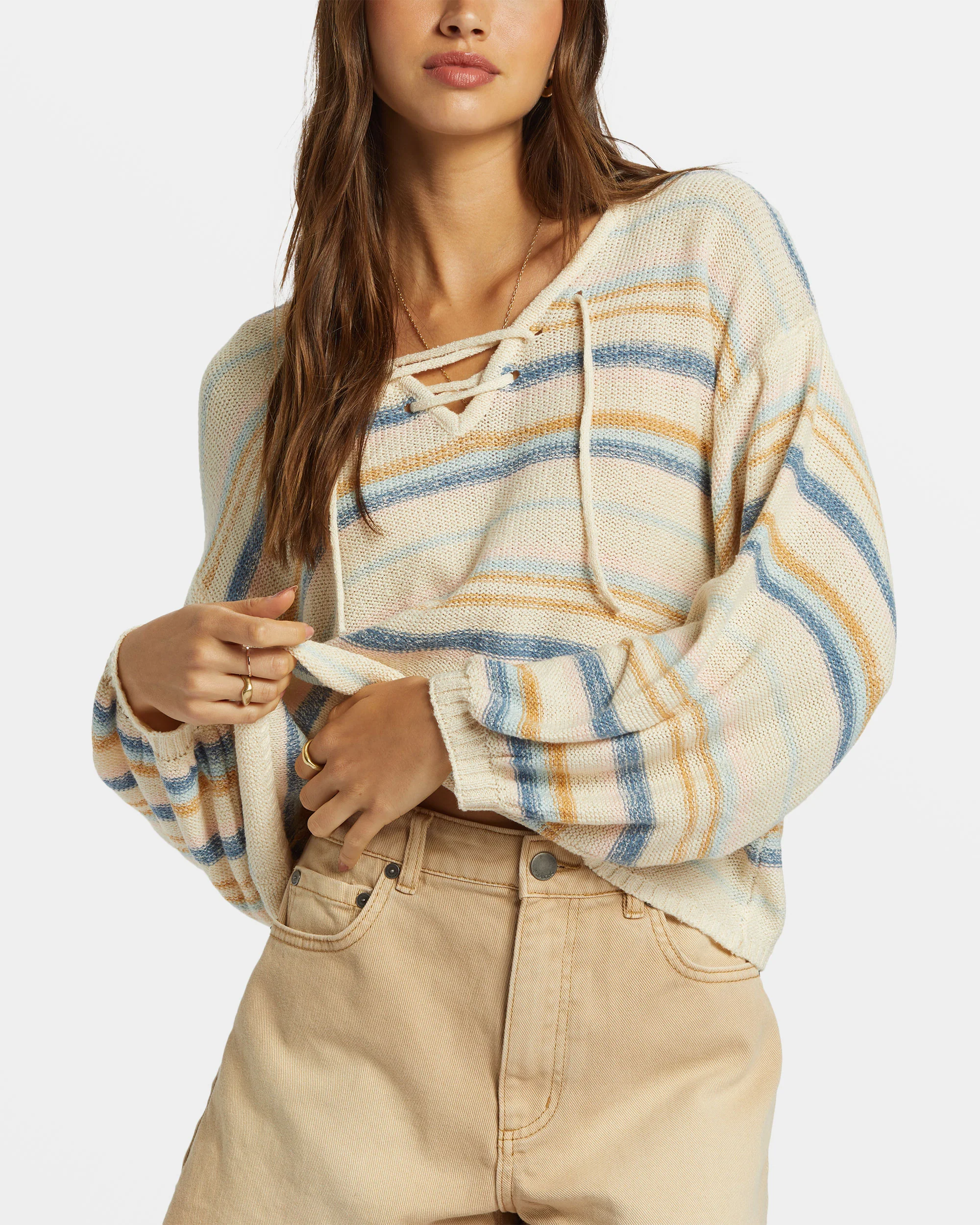 Billabong So Sweet Pullover Sweater - Dusk Blue -Biliabong Outlet