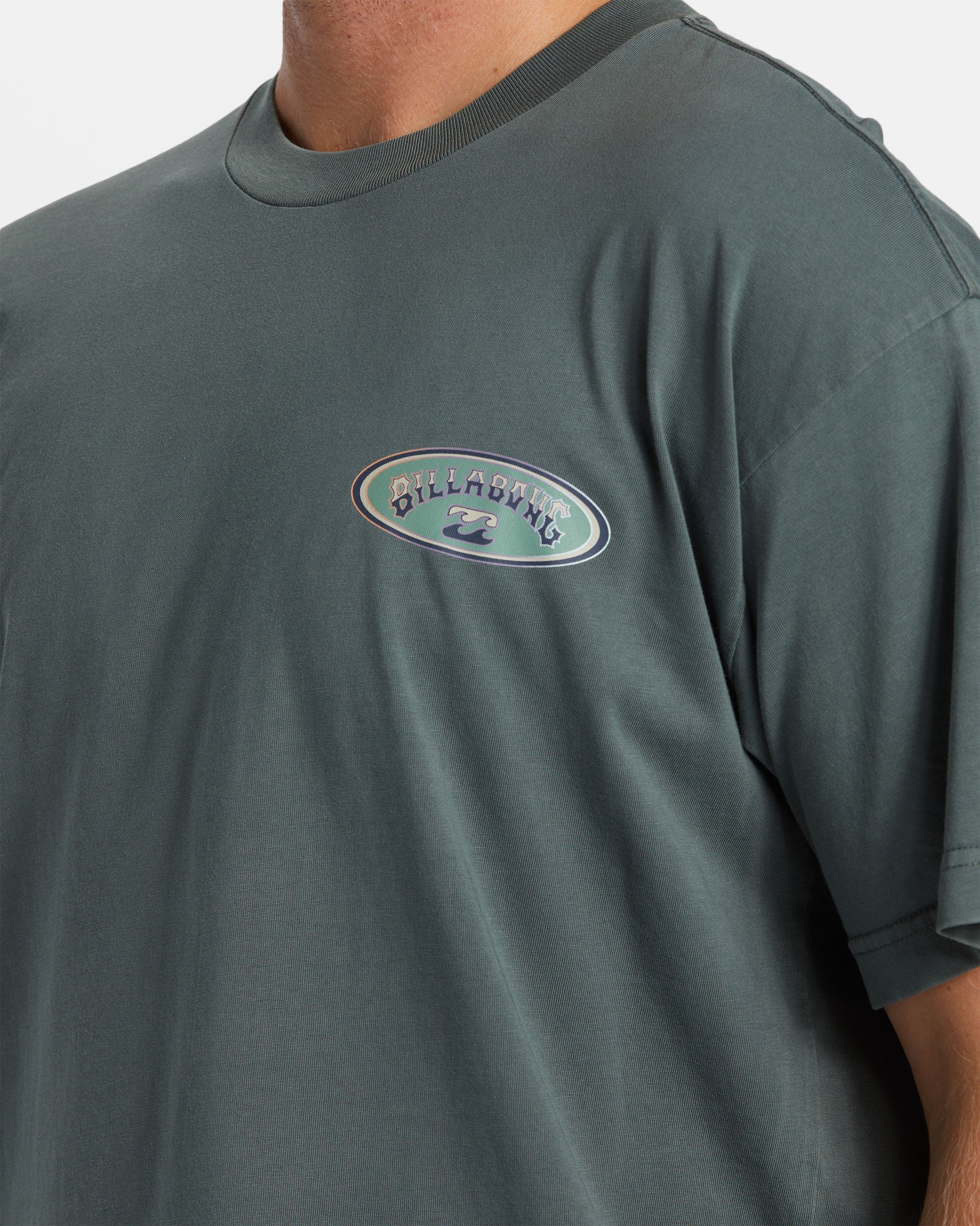Billabong Arch Wave T-Shirt - Slate Green -Biliabong Outlet