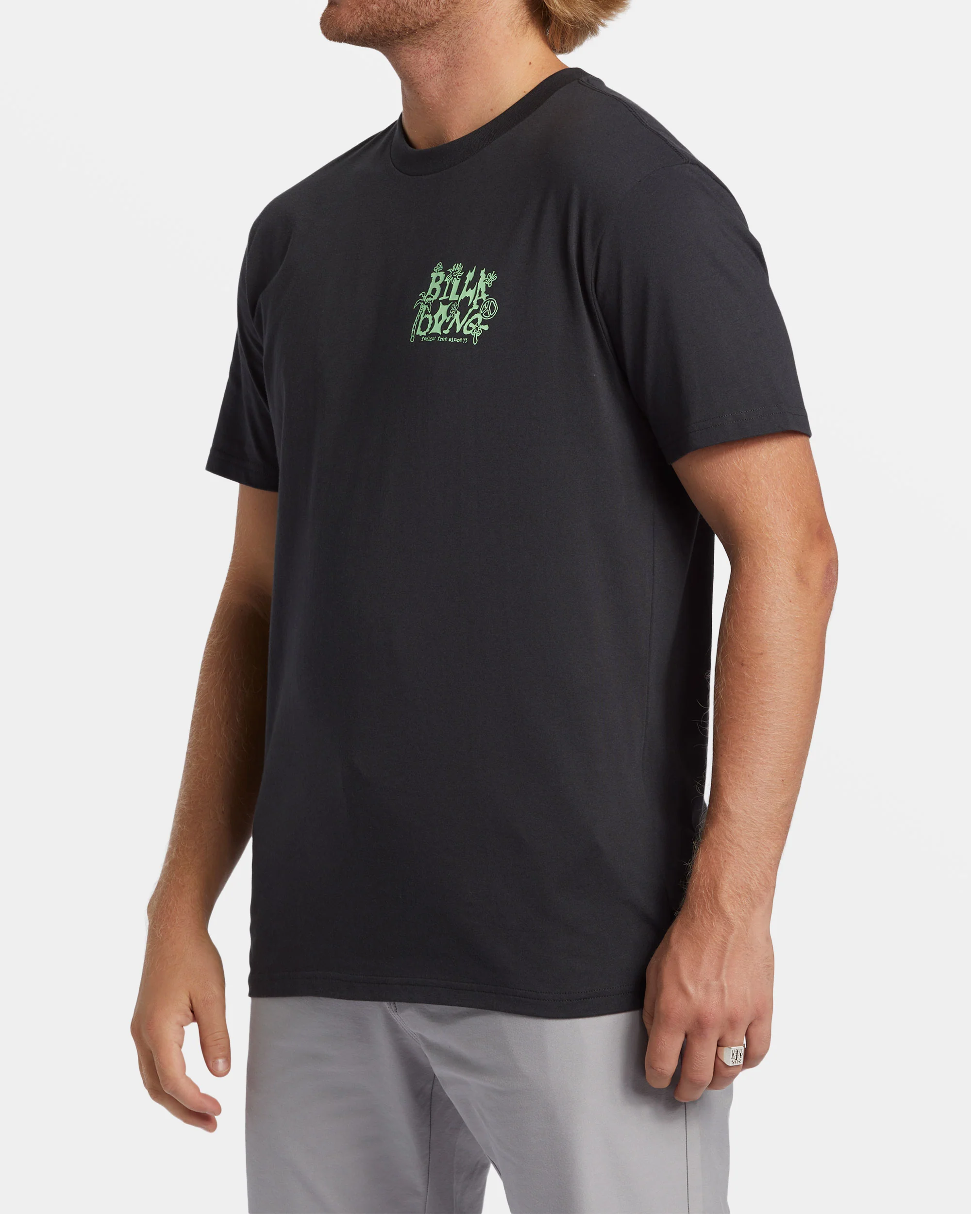 Billabong Shady T-Shirt - Washed Black -Biliabong Outlet