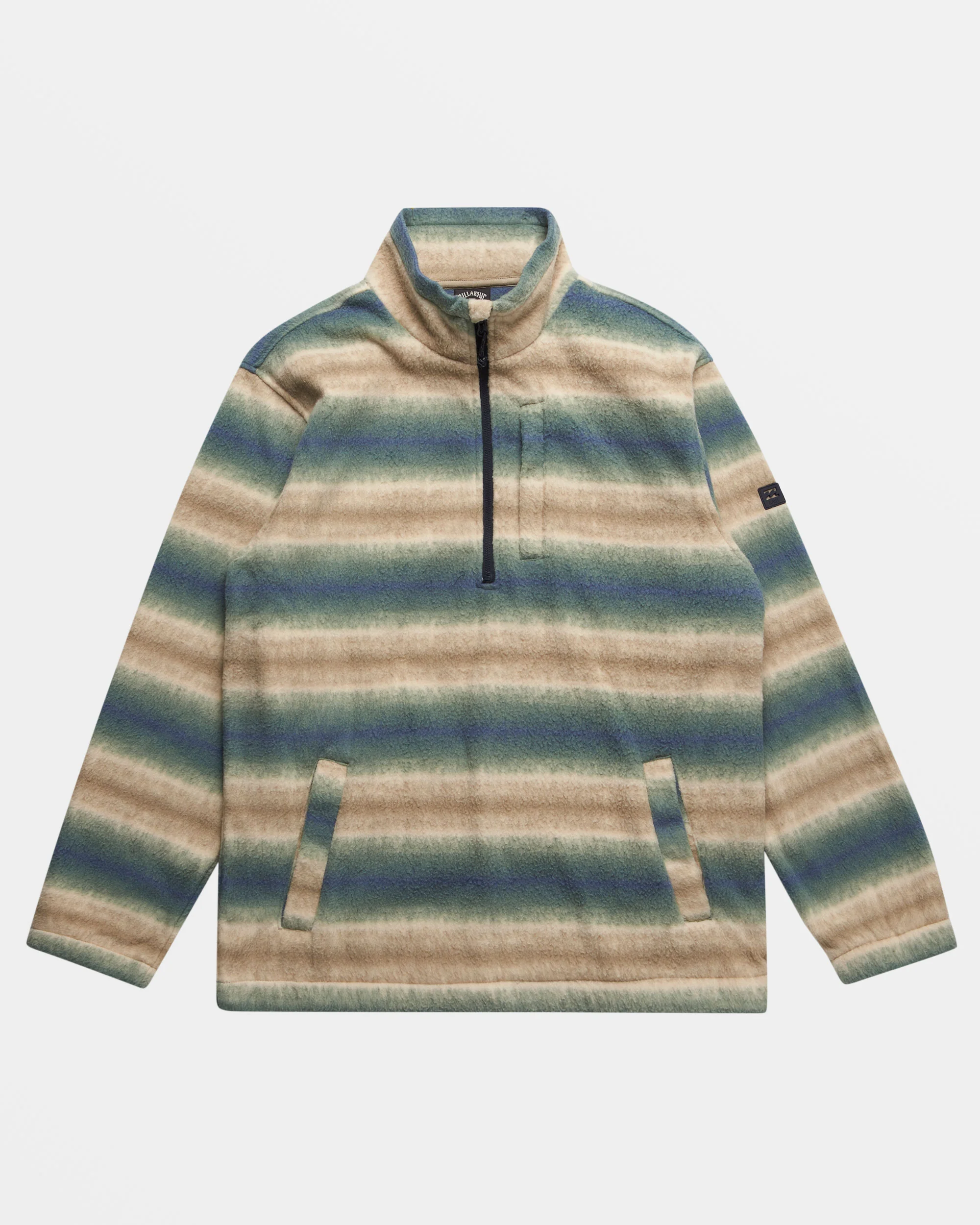 Billabong Boundary Polar Fleece Half Zip Pullover - Dune -Biliabong Outlet