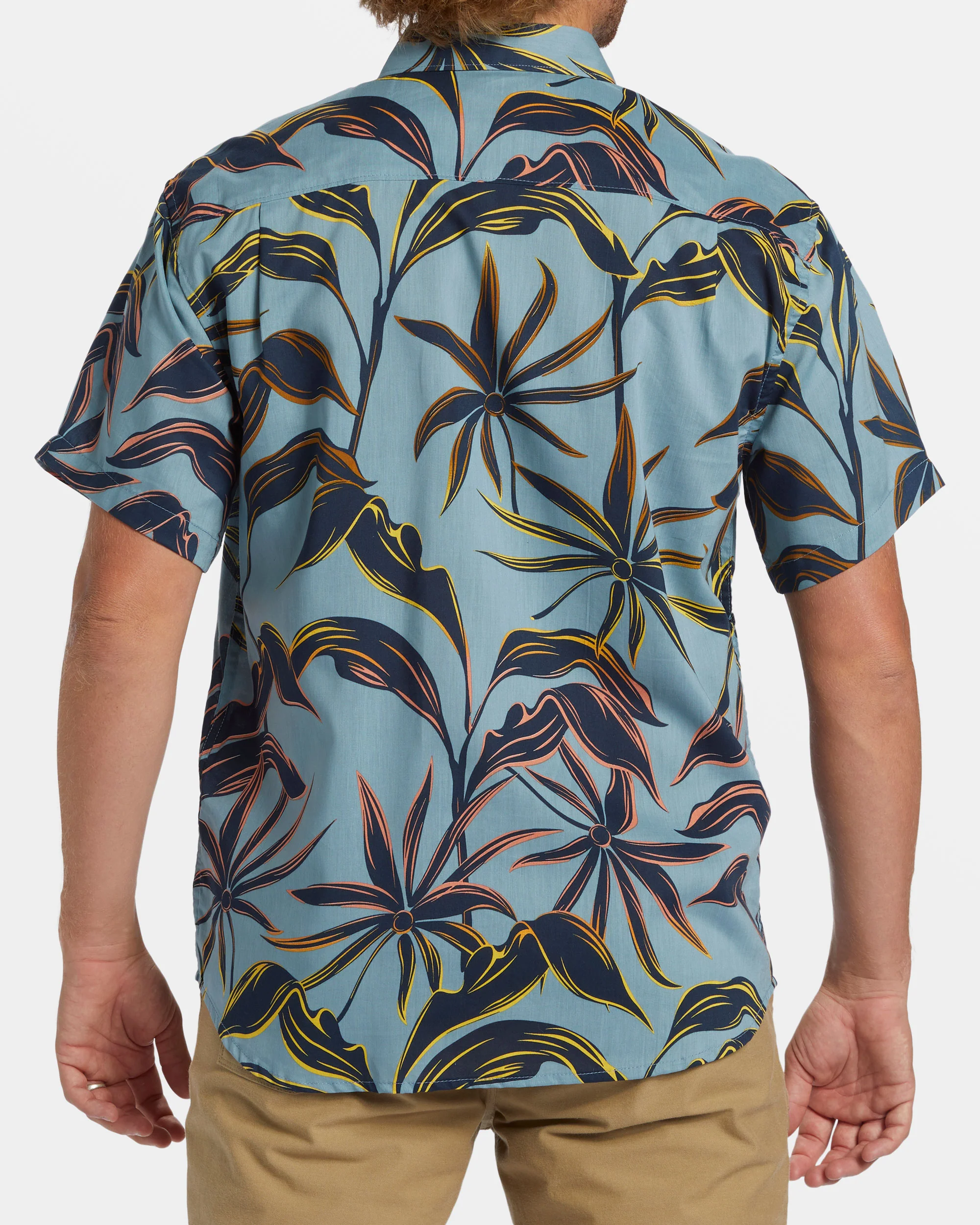 Billabong Sundays Short Sleeve Shirt - Washed Blue -Biliabong Outlet