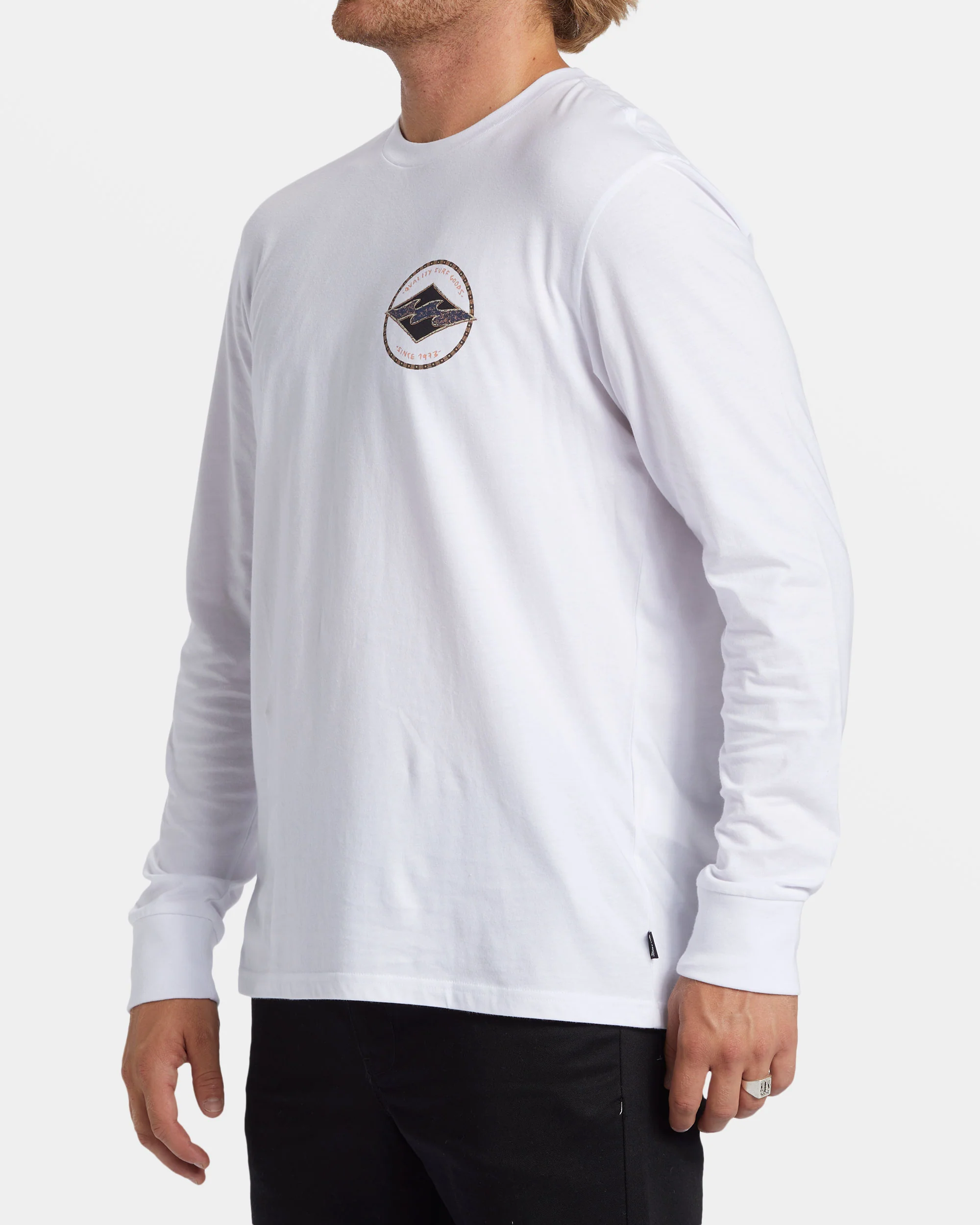 Billabong Rotor Diamond Long Sleeve T-shirt - White -Biliabong Outlet