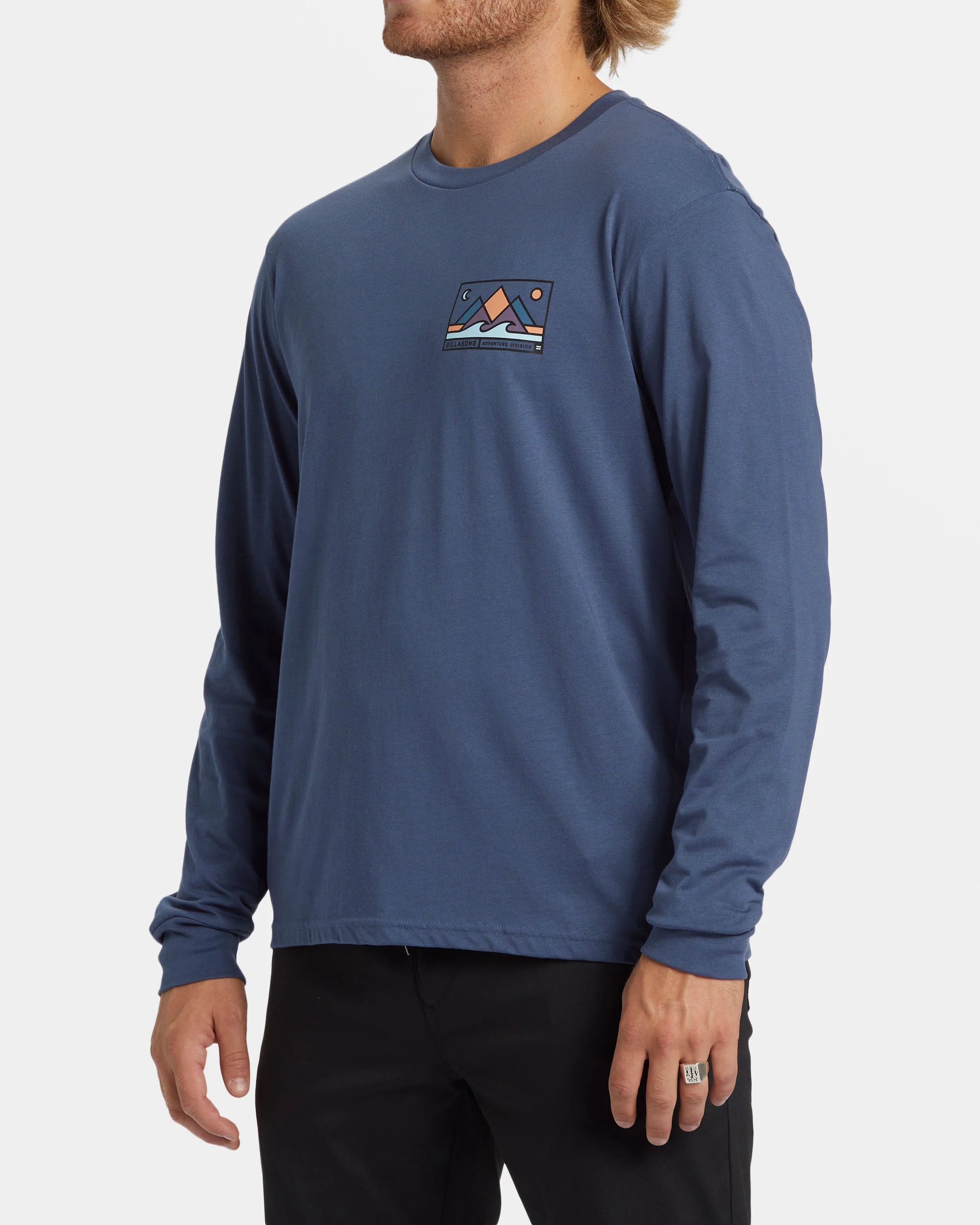 Billabong Range Long Sleeve T-shirt - Slate Blue -Biliabong Outlet
