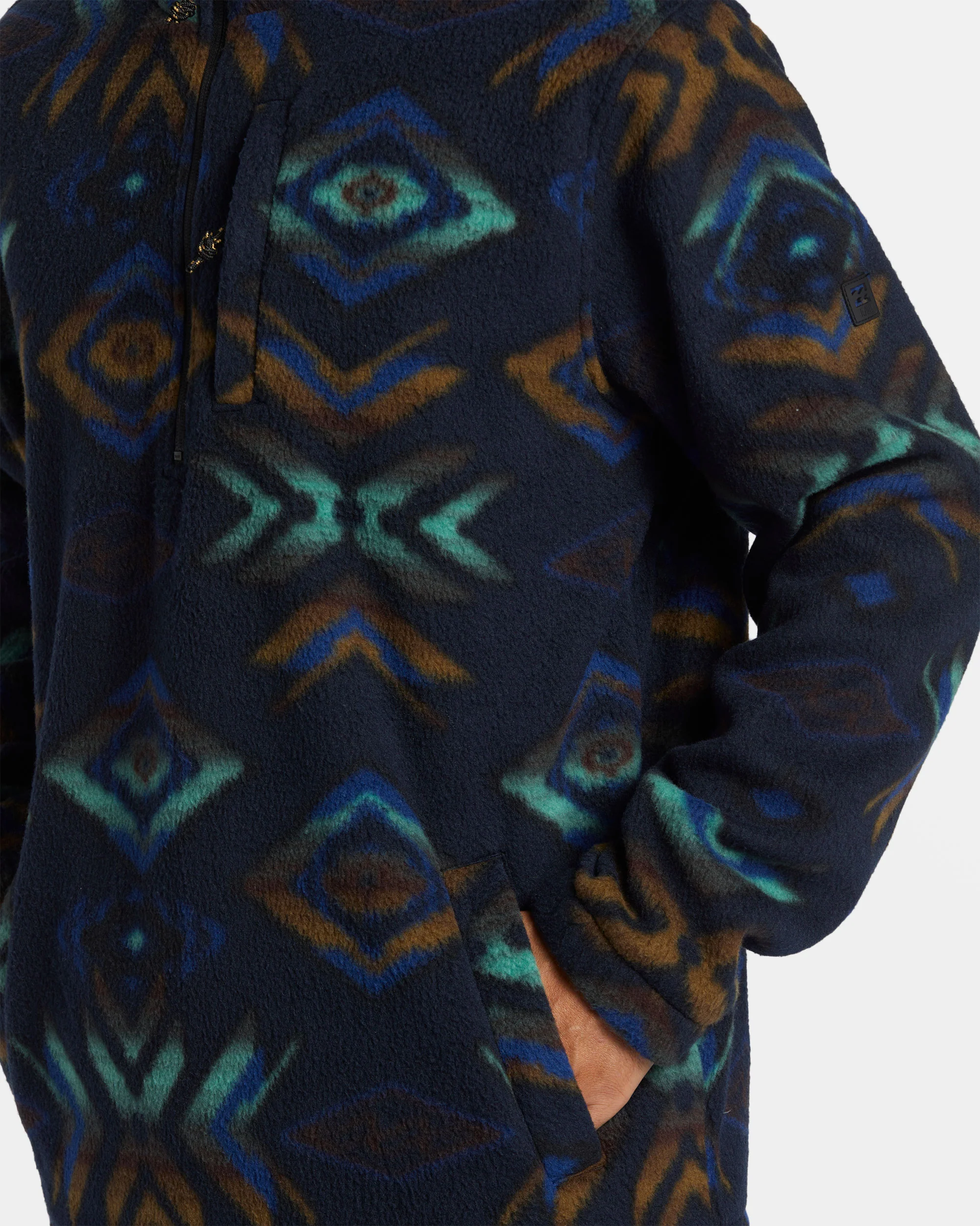 Billabong Boundary Polar Fleece Half Zip Pullover - Navy -Biliabong Outlet