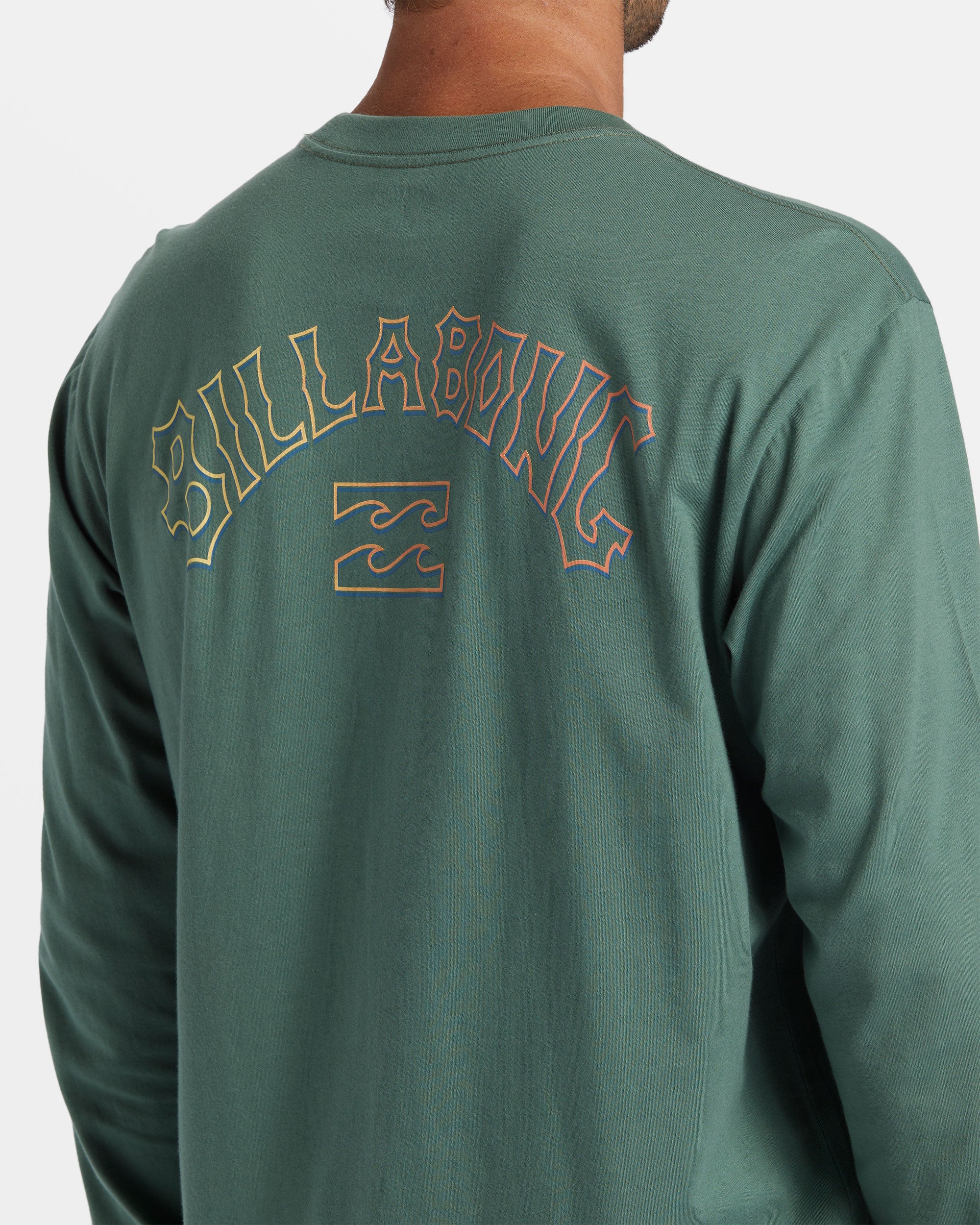 Billabong Arch Fill Long Sleeve T-shirt - Hunter -Biliabong Outlet