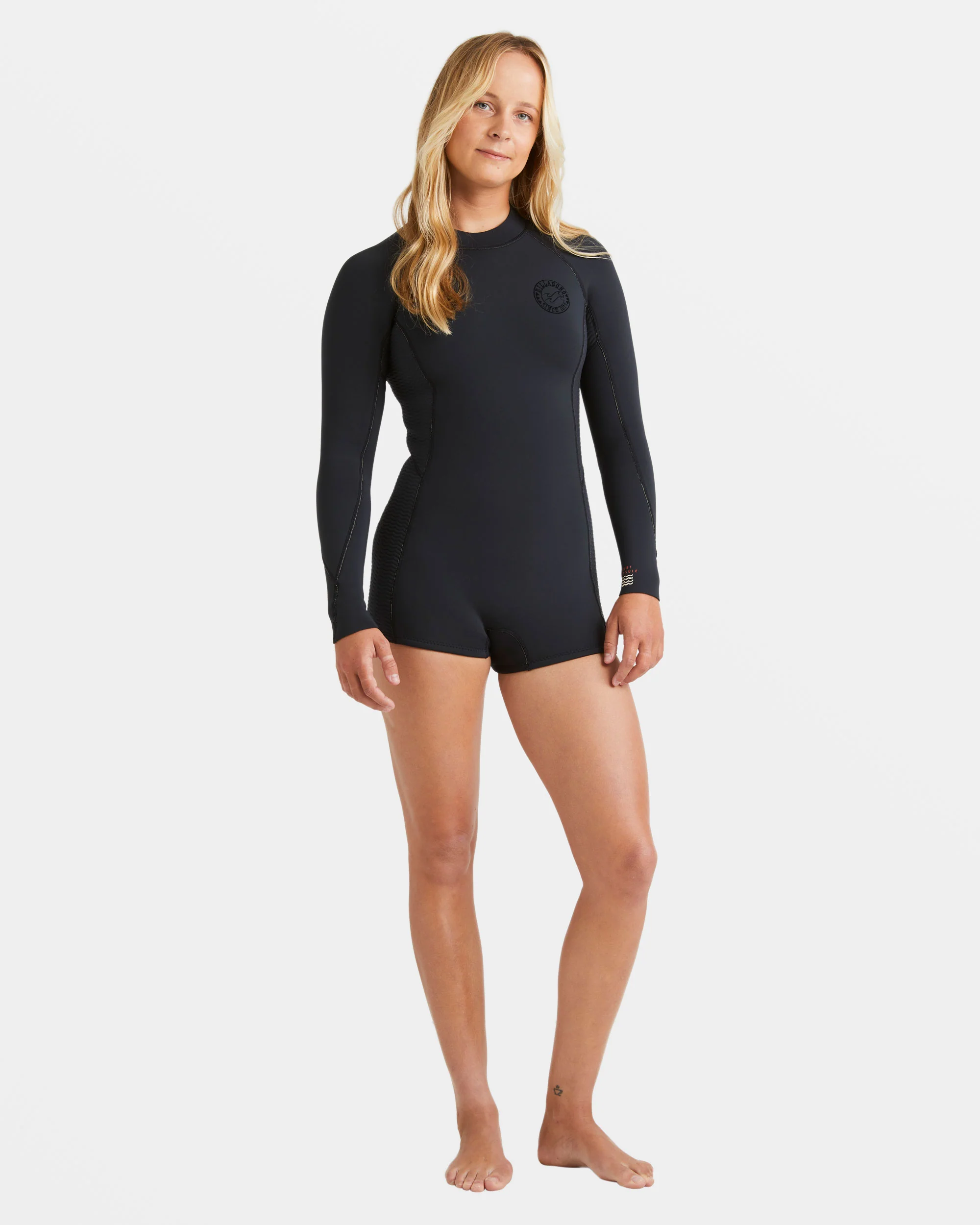Billabong 2/2mm Spring Fever Natural Back Zip Long Sleeve Springsuit - Black -Biliabong Outlet