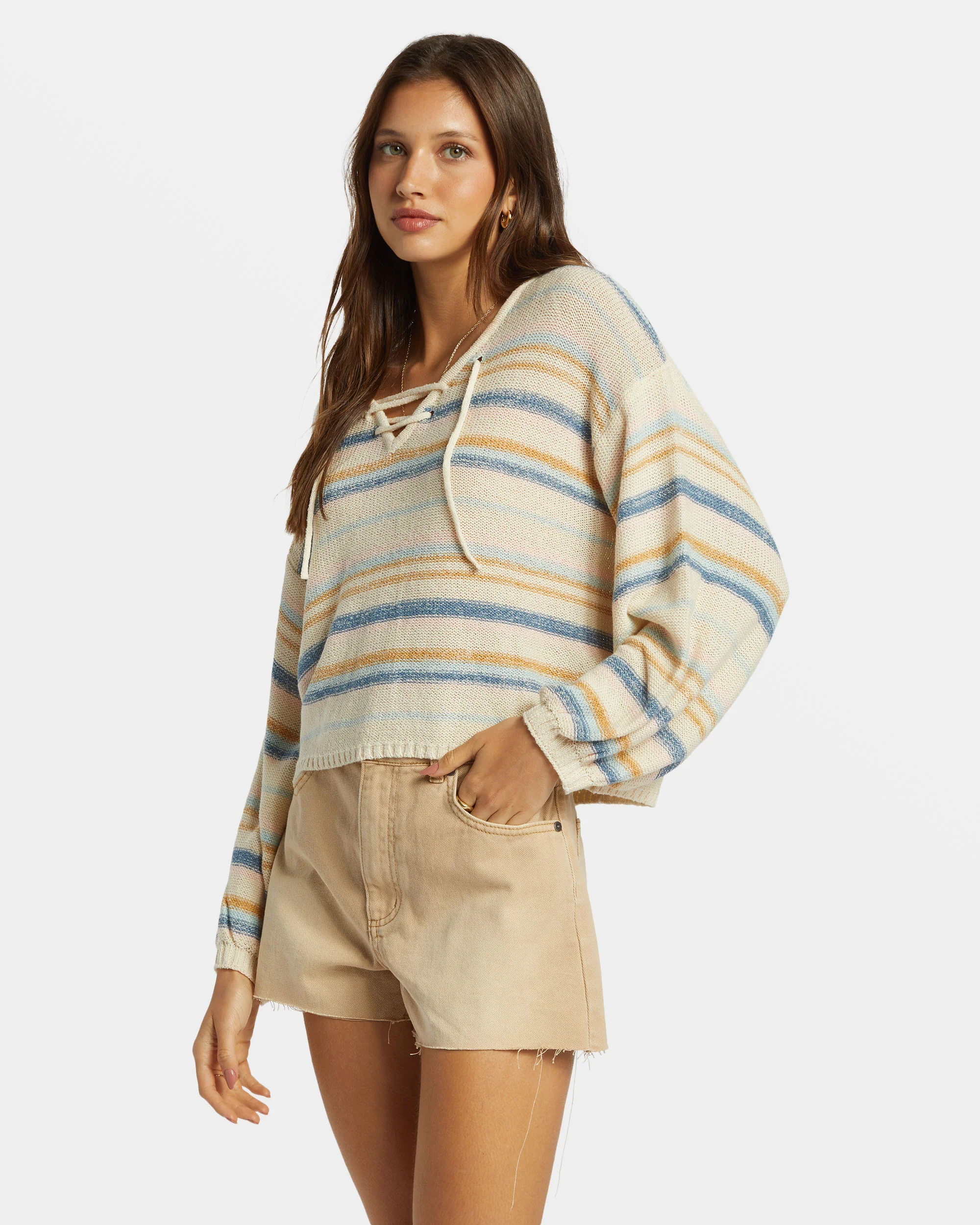 Billabong So Sweet Pullover Sweater - Dusk Blue -Biliabong Outlet
