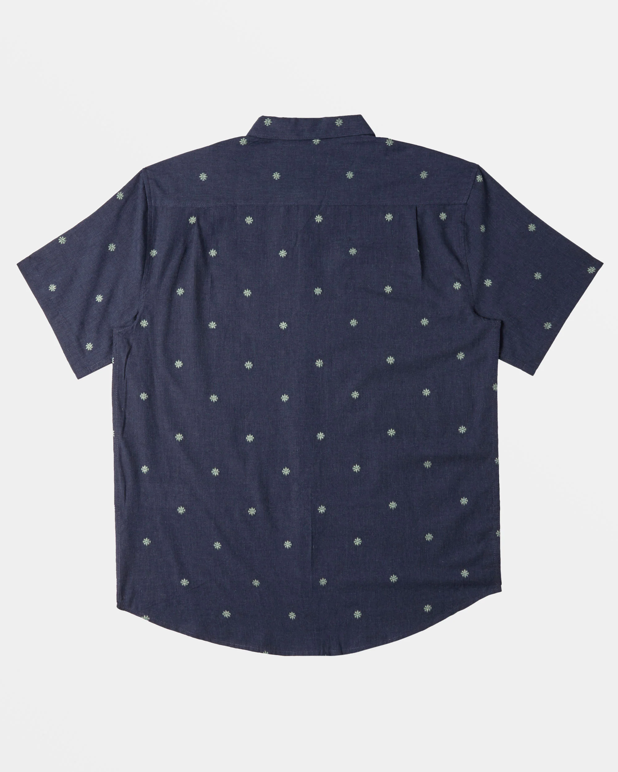 Billabong All Day Jacquard Short Sleeve Shirt - Dusty Navy -Biliabong Outlet