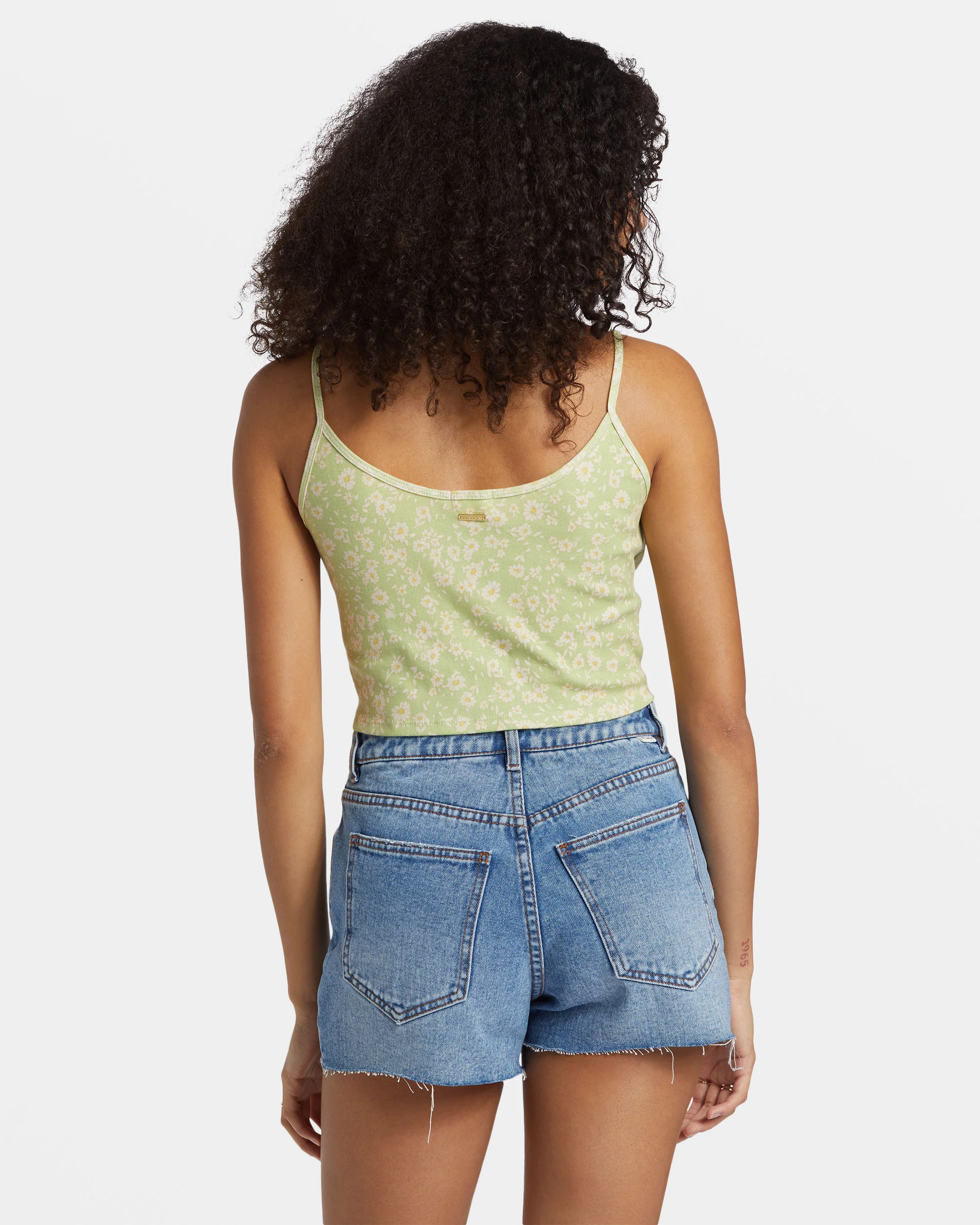 Billabong Aloe Cropped Tank Top - Willow -Biliabong Outlet
