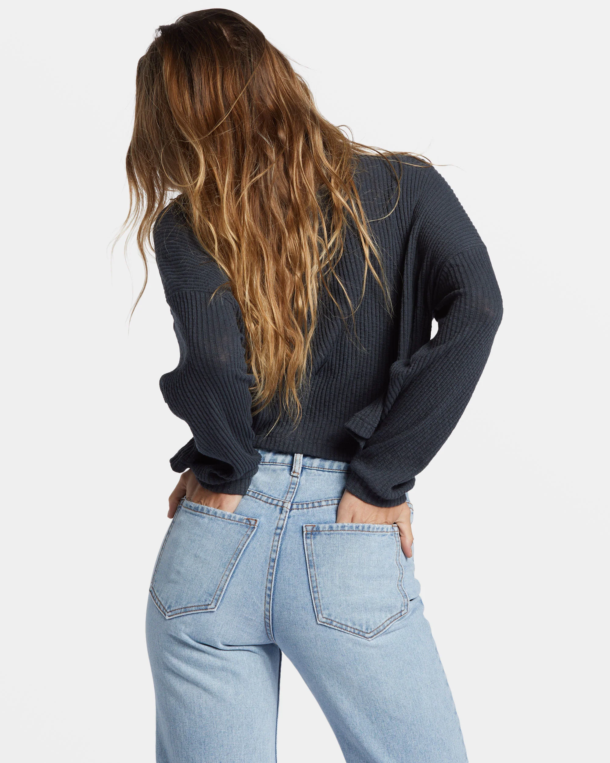 Billabong Good Catch Henley T-shirt - Black Sands -Biliabong Outlet