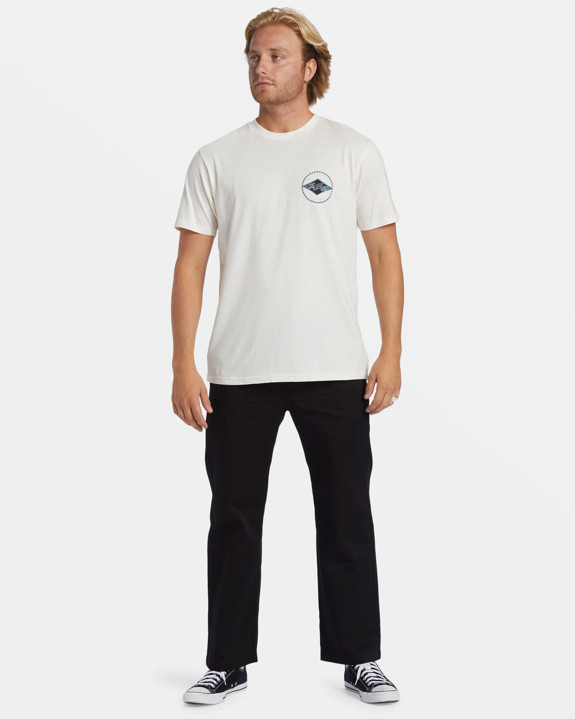 Billabong Rotor Diamond T-Shirt - Off White -Biliabong Outlet