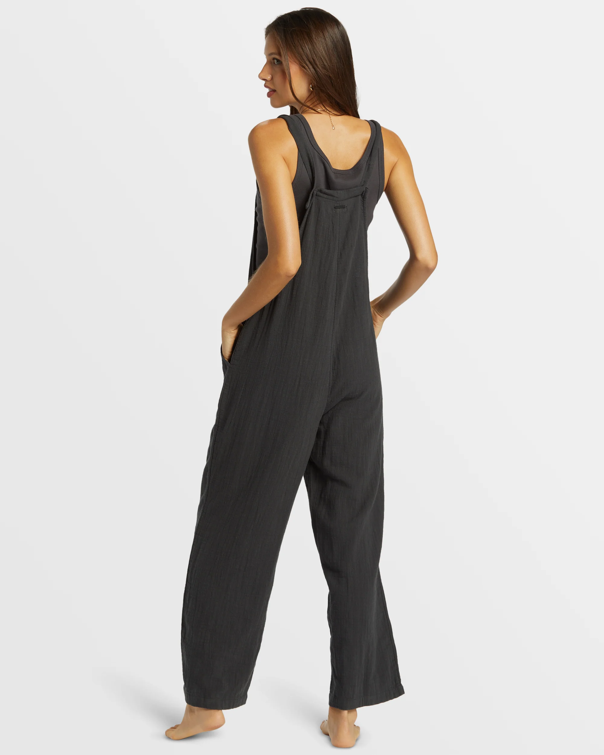 Billabong Pacific Time Jumpsuit - Black Sands -Biliabong Outlet