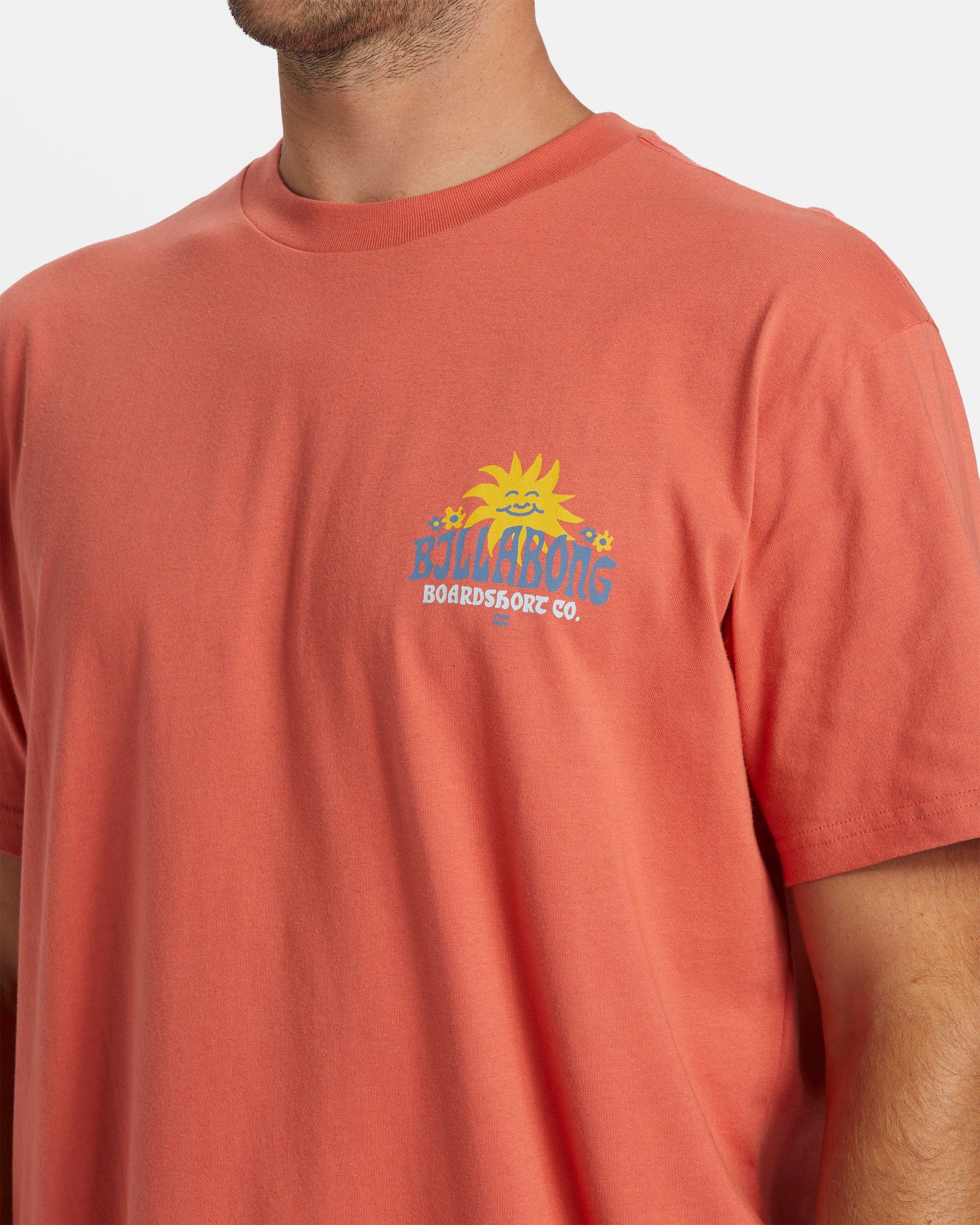 Billabong Lounge T-Shirt - Washed Red -Biliabong Outlet
