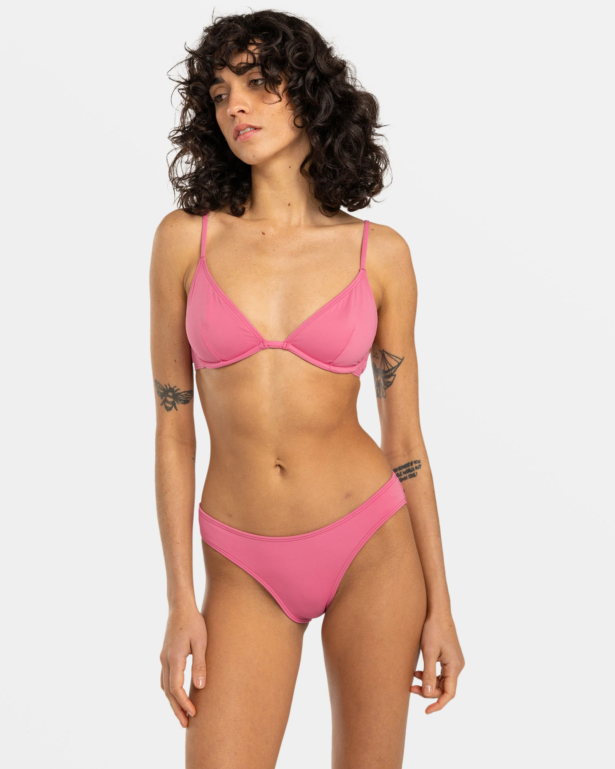 Billabong Sol Searcher Lowrider Bikini Bottoms - Berry Pink -Biliabong Outlet