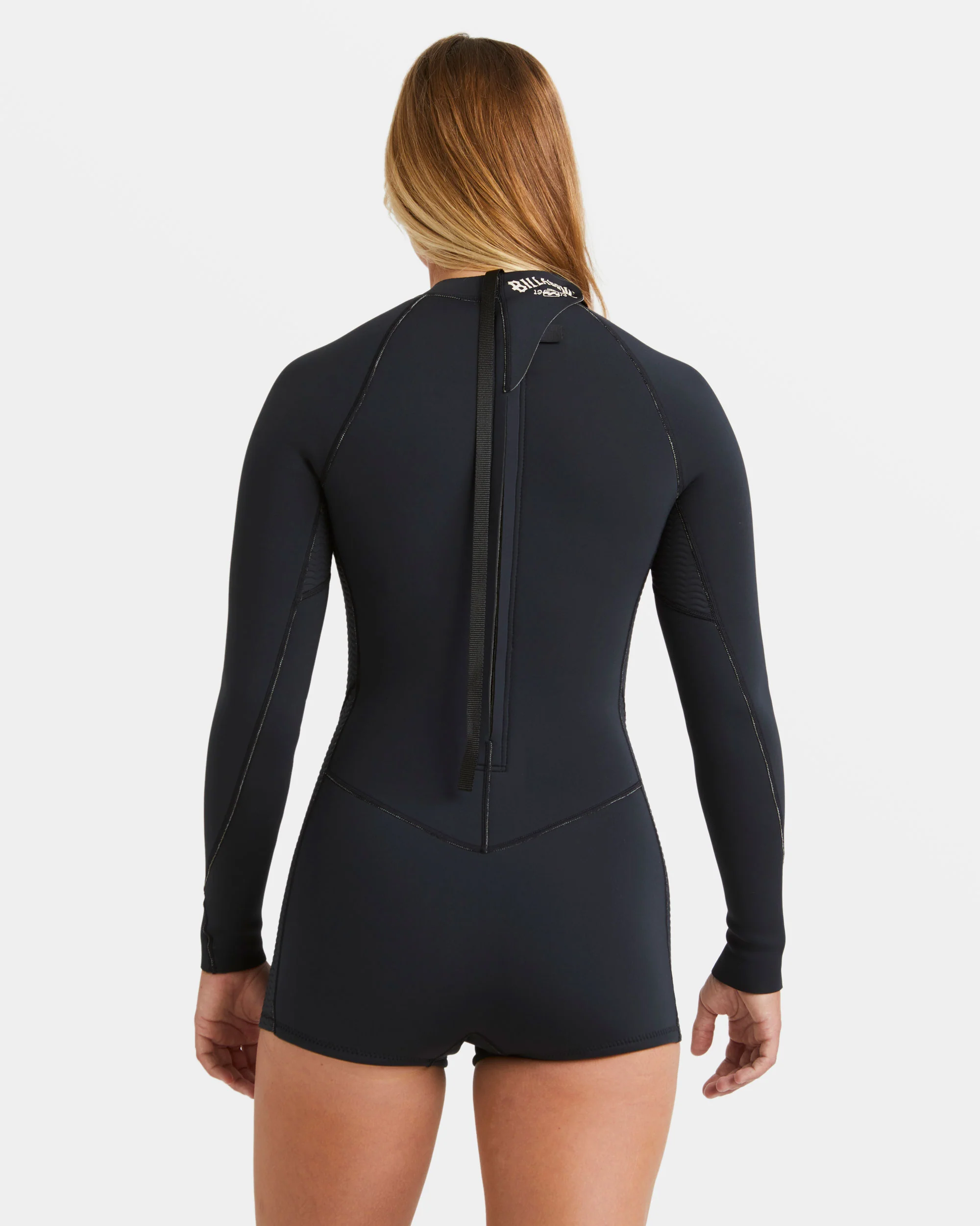 Billabong 2/2mm Spring Fever Natural Back Zip Long Sleeve Springsuit - Black -Biliabong Outlet