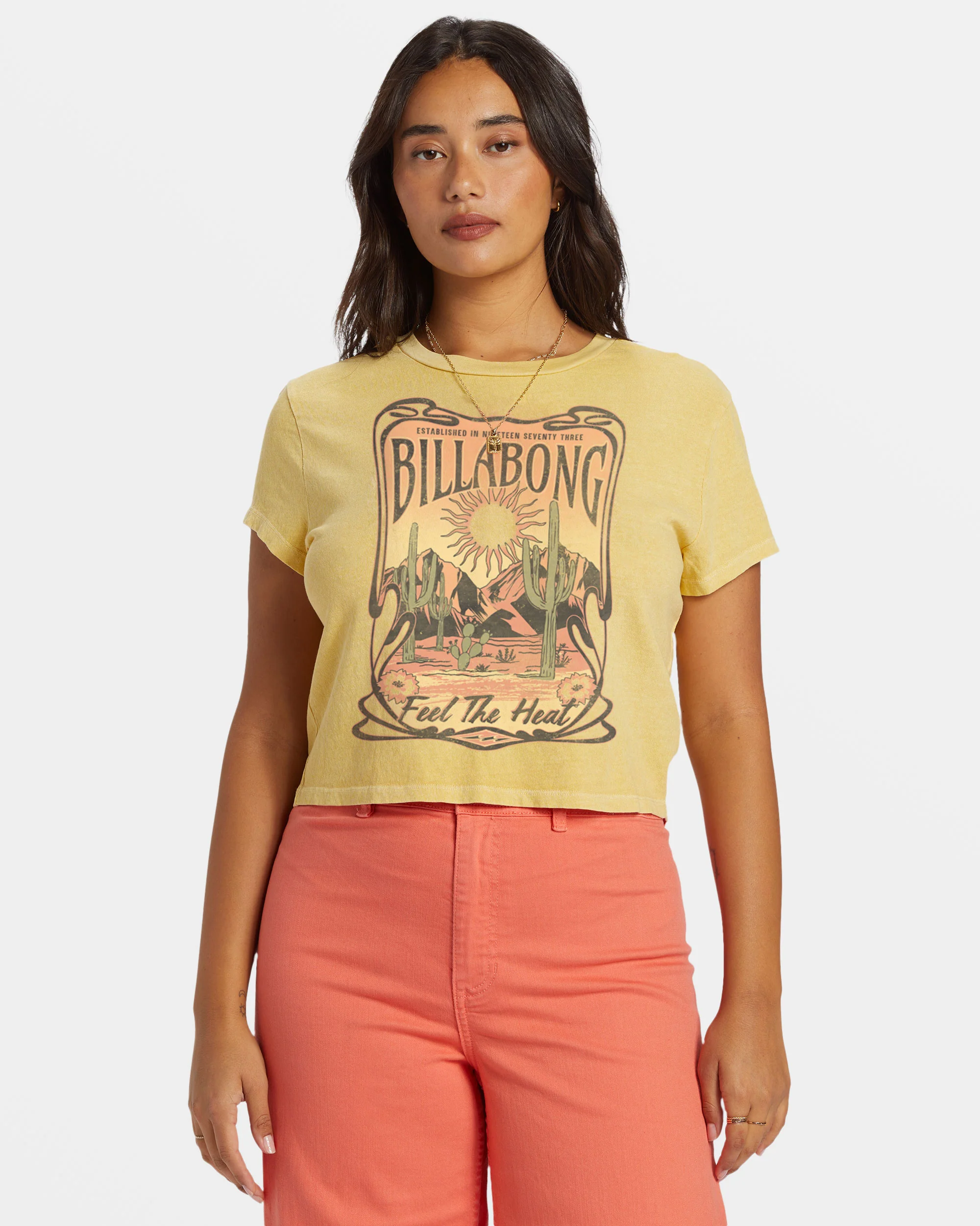 Billabong Feel The Heat T-Shirt - Mellow Daze -Biliabong Outlet