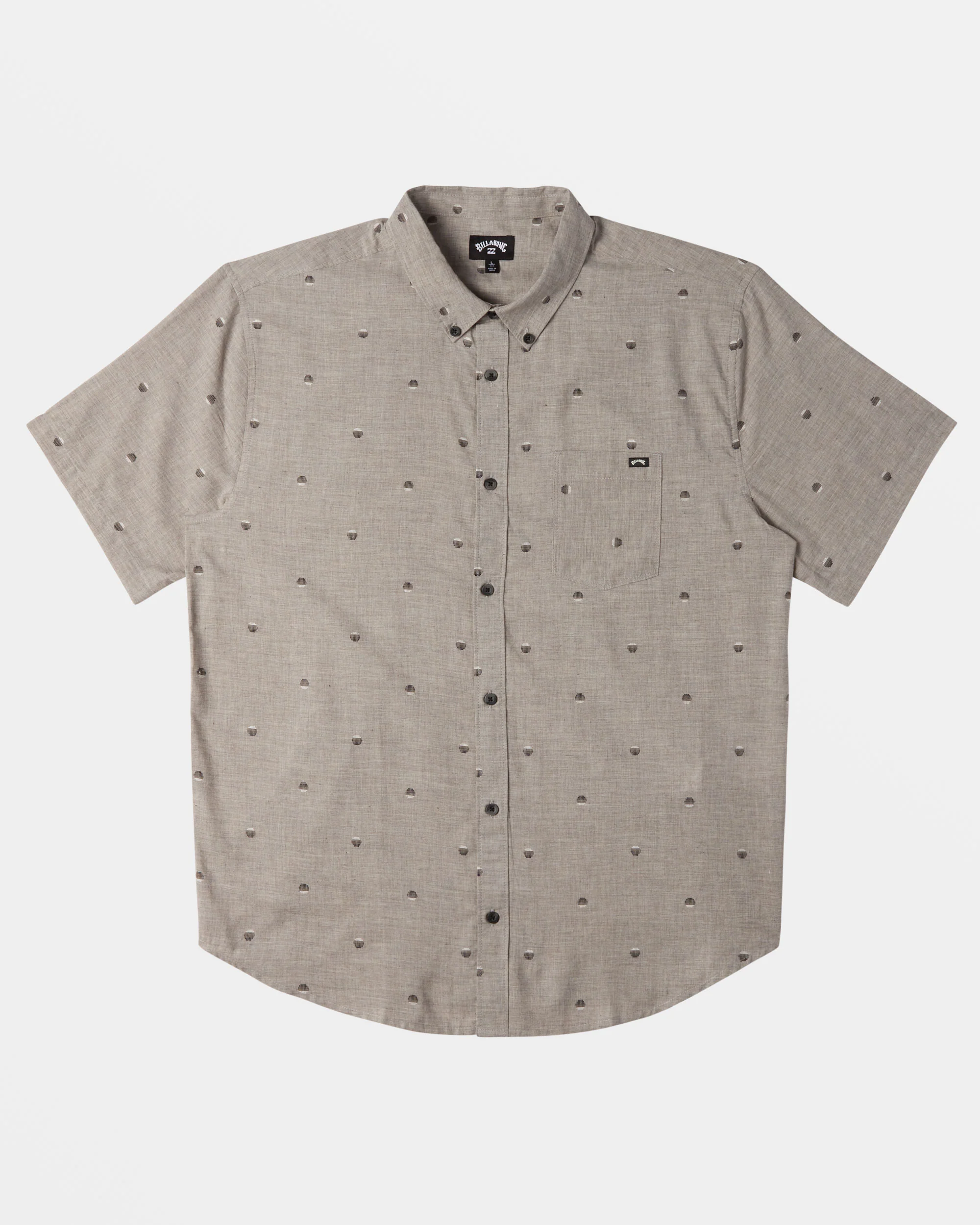 Billabong All Day Jacquard Short Sleeve Shirt - Alloy -Biliabong Outlet