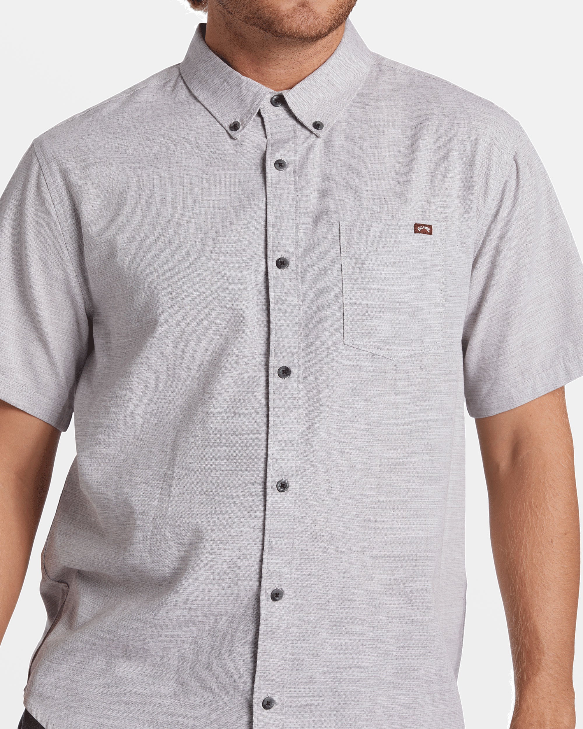 Billabong All Day Short Sleeve Shirt - Port Heather -Biliabong Outlet
