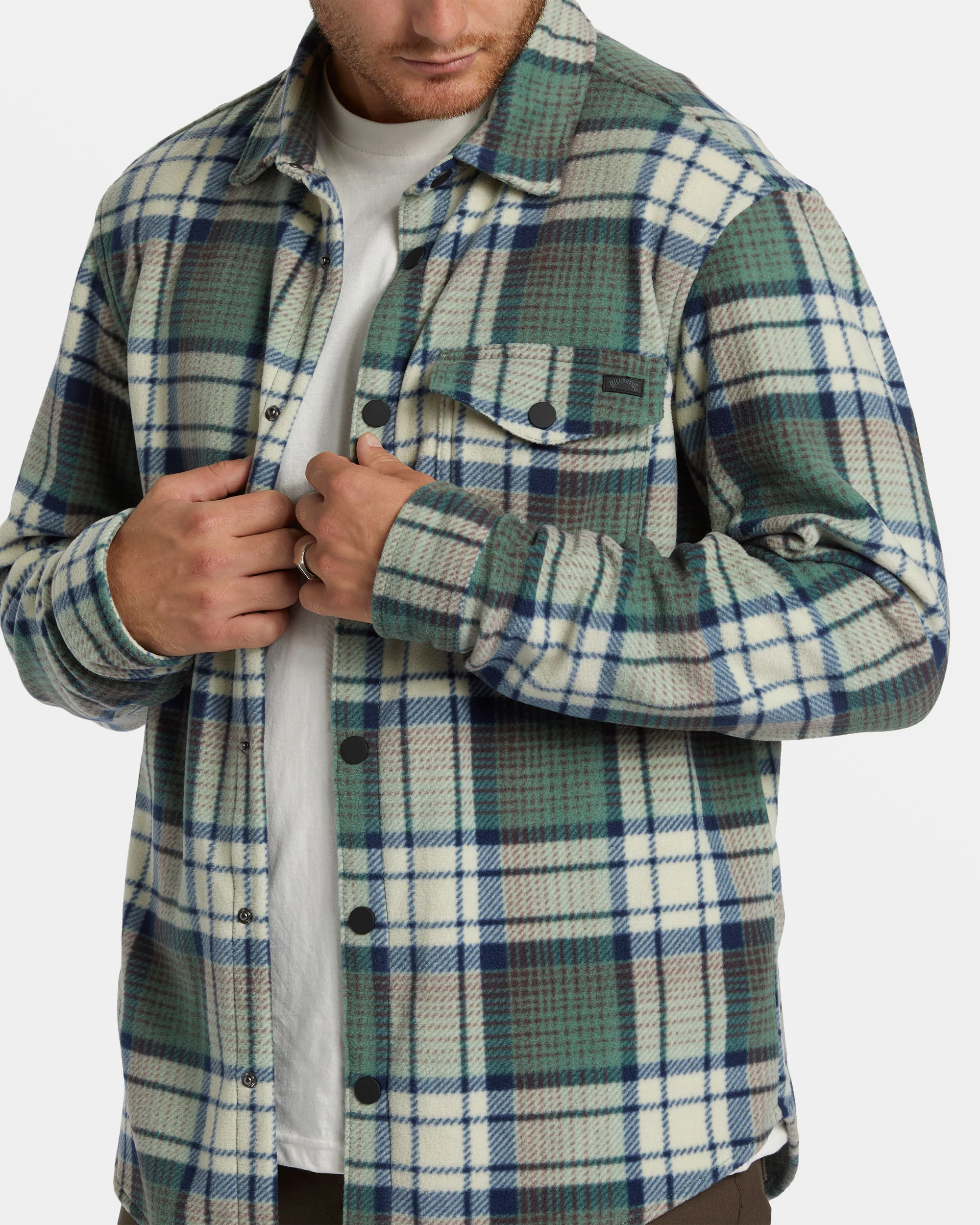 Billabong A/Div Furnace Flannel Shirt - Taupe -Biliabong Outlet