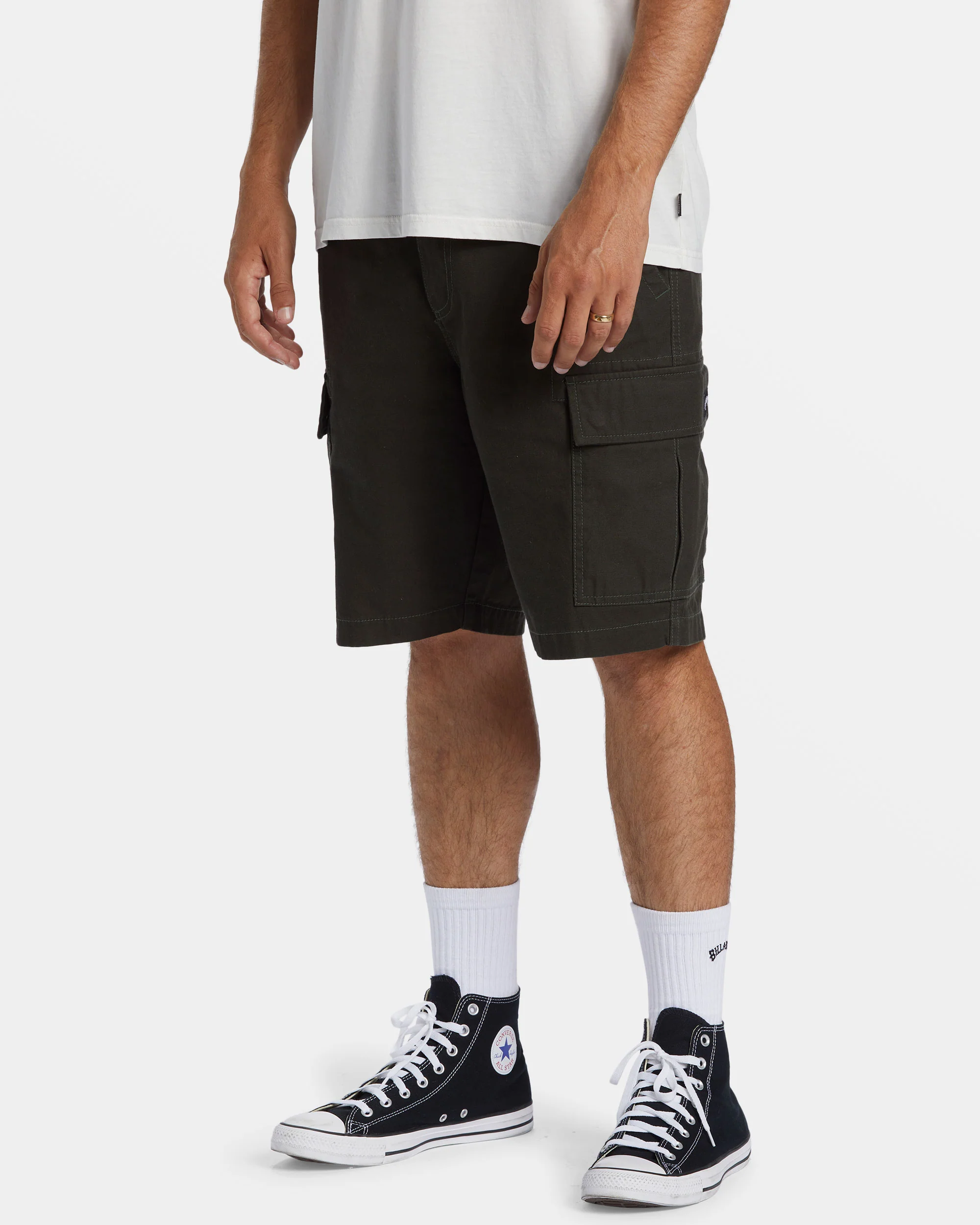 Billabong Combat Cargo Shorts - Dark Military -Biliabong Outlet