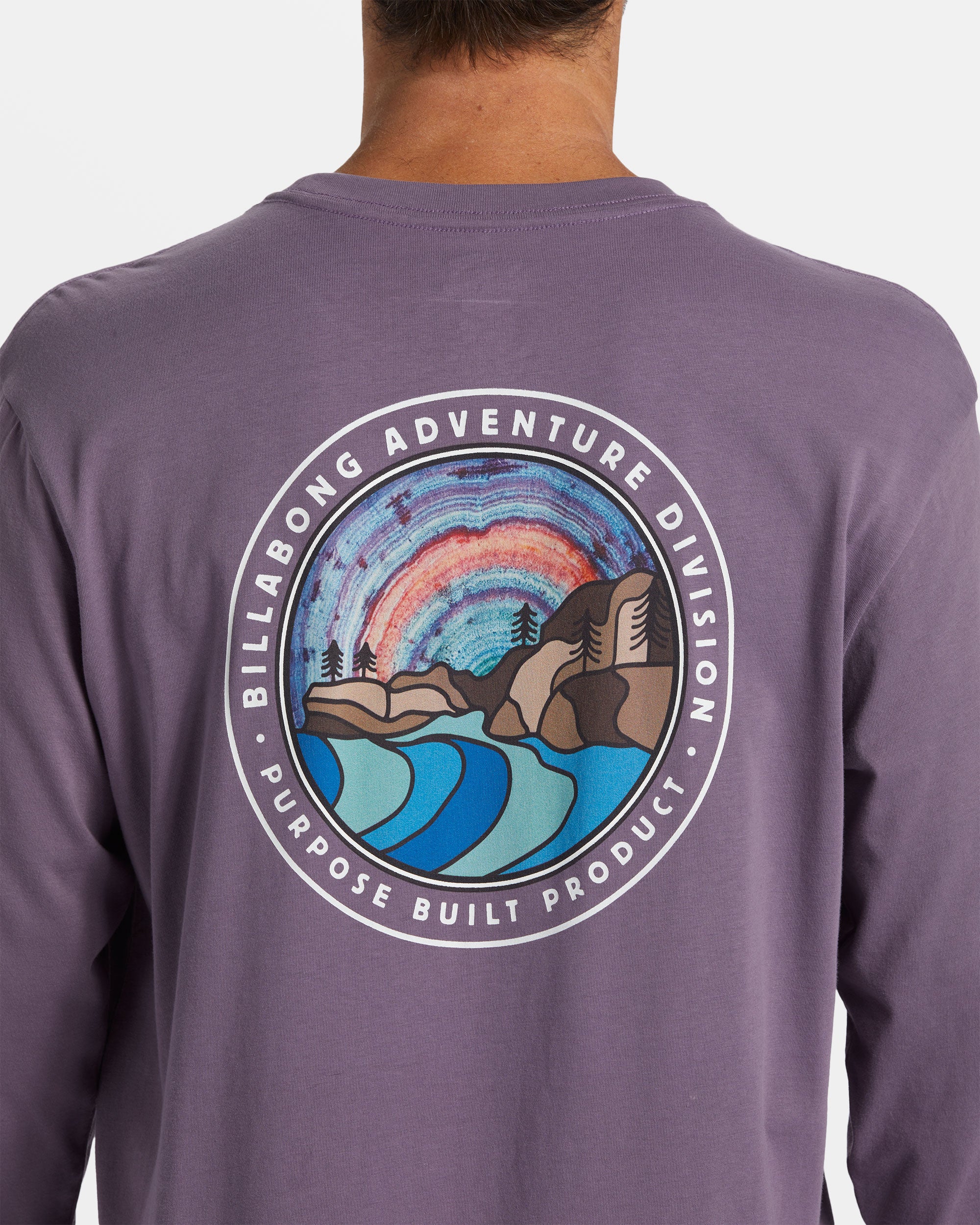 Billabong Rockies Long Sleeve T-shirt - Dusty Grape -Biliabong Outlet
