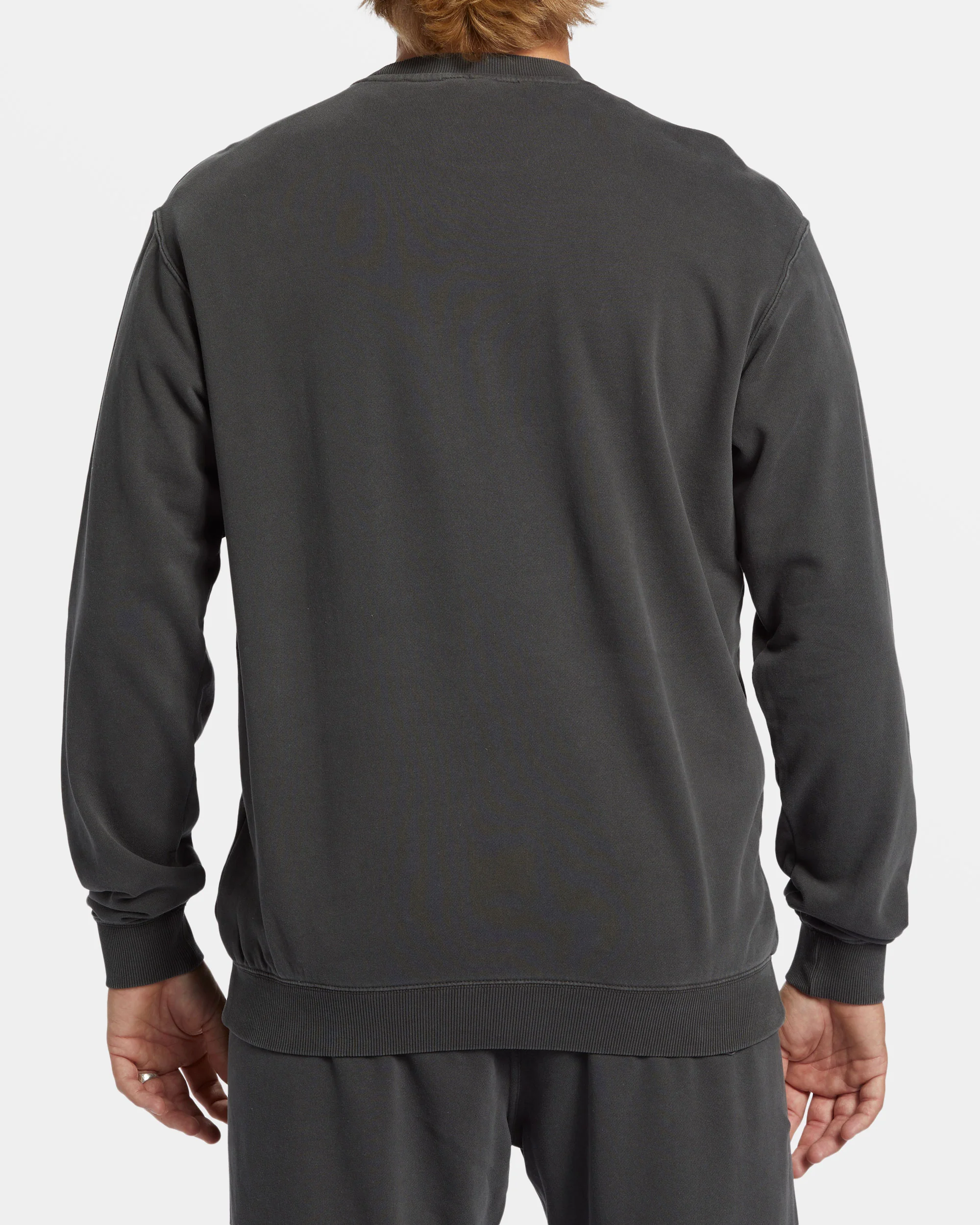 Billabong Wave Washed Crewneck Sweatshirt - Raven -Biliabong Outlet